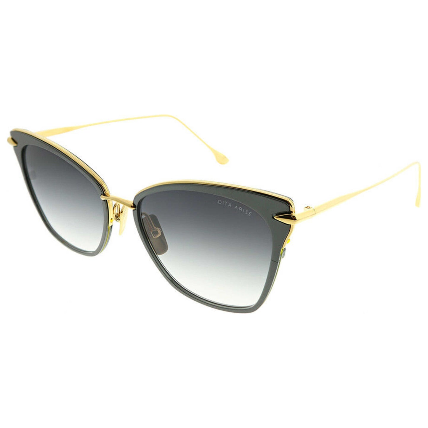 Front view of Dita Arize Women's Sunglasses DRX-3041-A-T-BLK-GLD-54