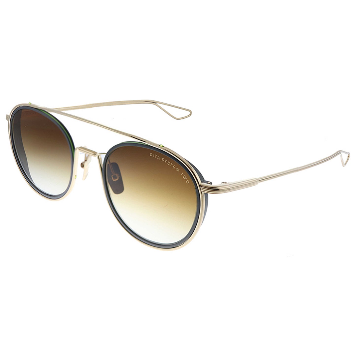 Front view of Dita Flight Unisex Sunglasses DT-7806-E-BLK-RGD-52