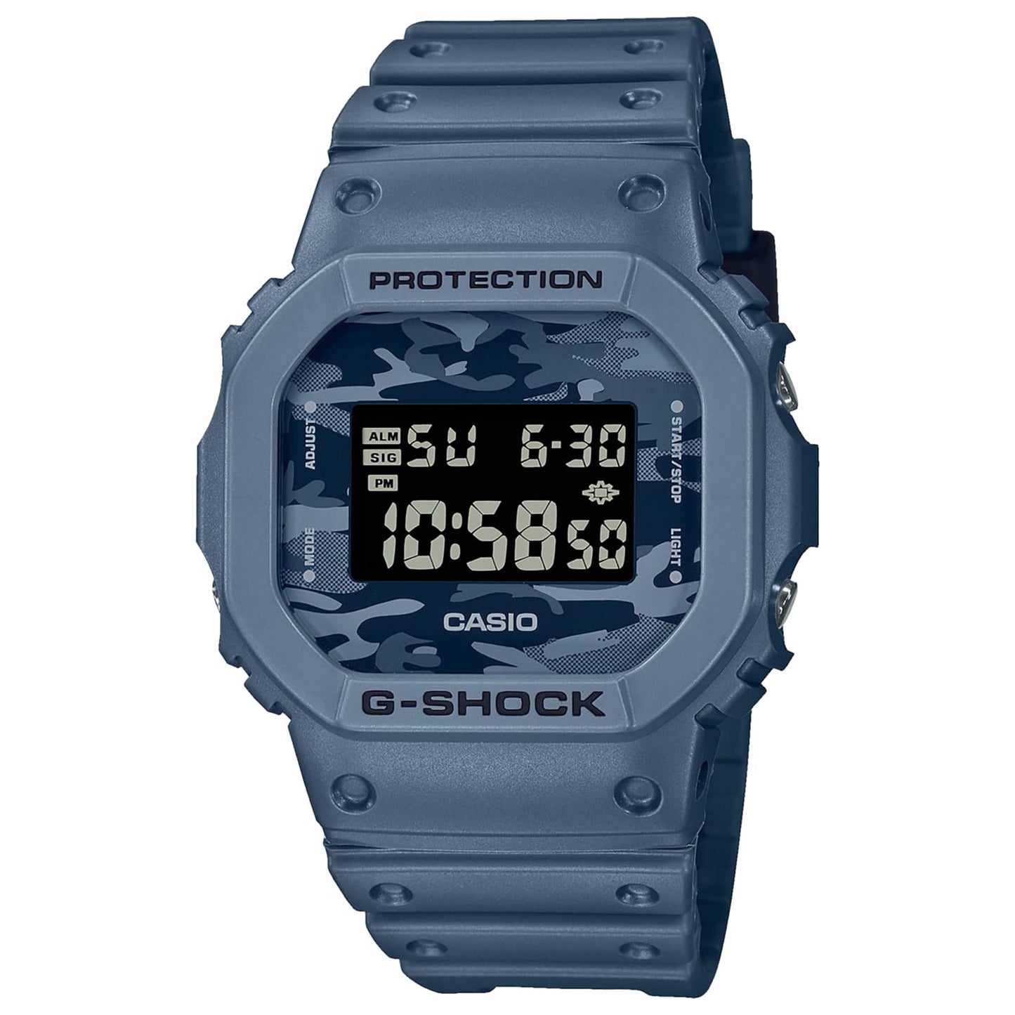 Front view of Casio G-Shock Men's Quartz Watch DW-5600CA-2ER