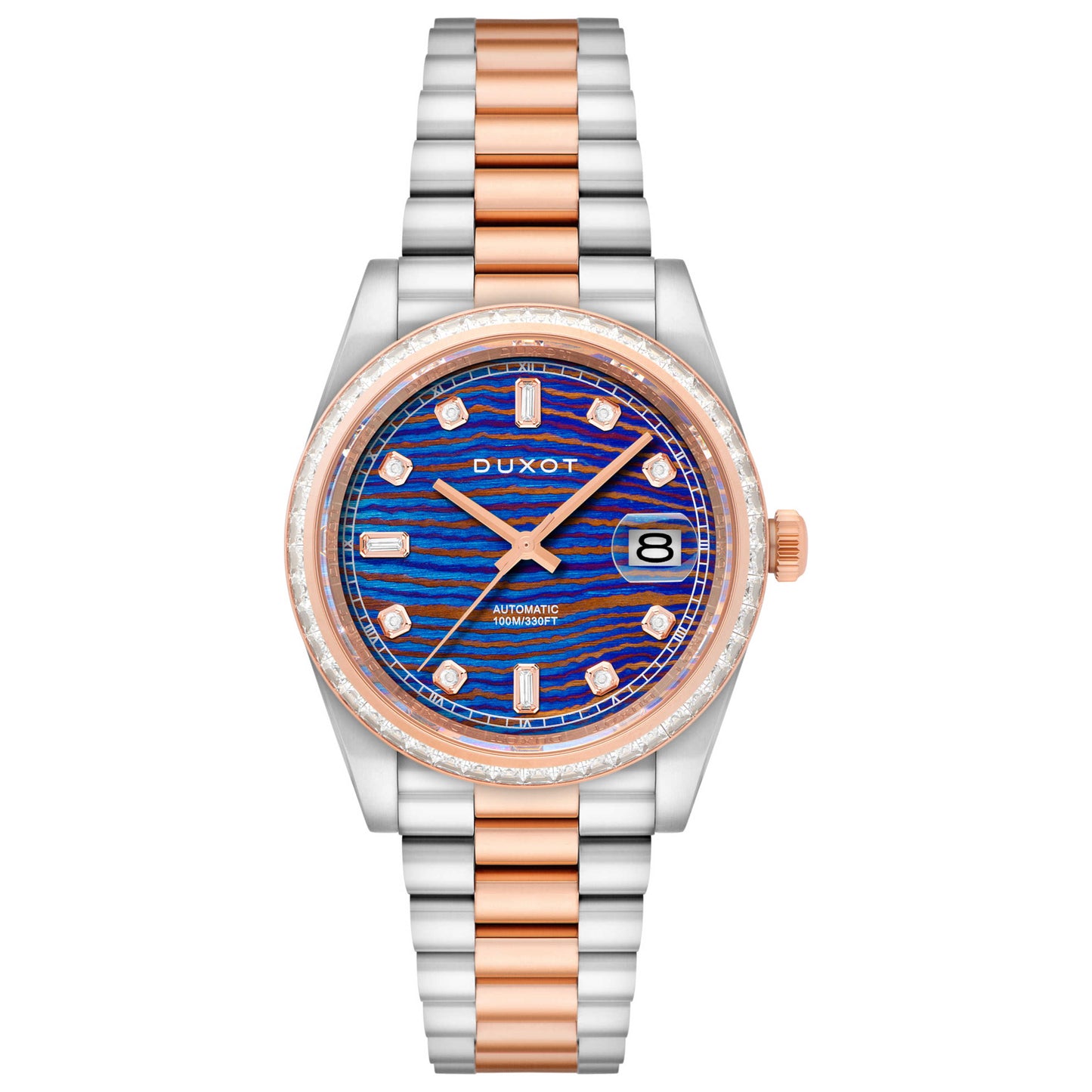 Front view of Duxot Serenata Men's Automatic Watch DX-2058-77