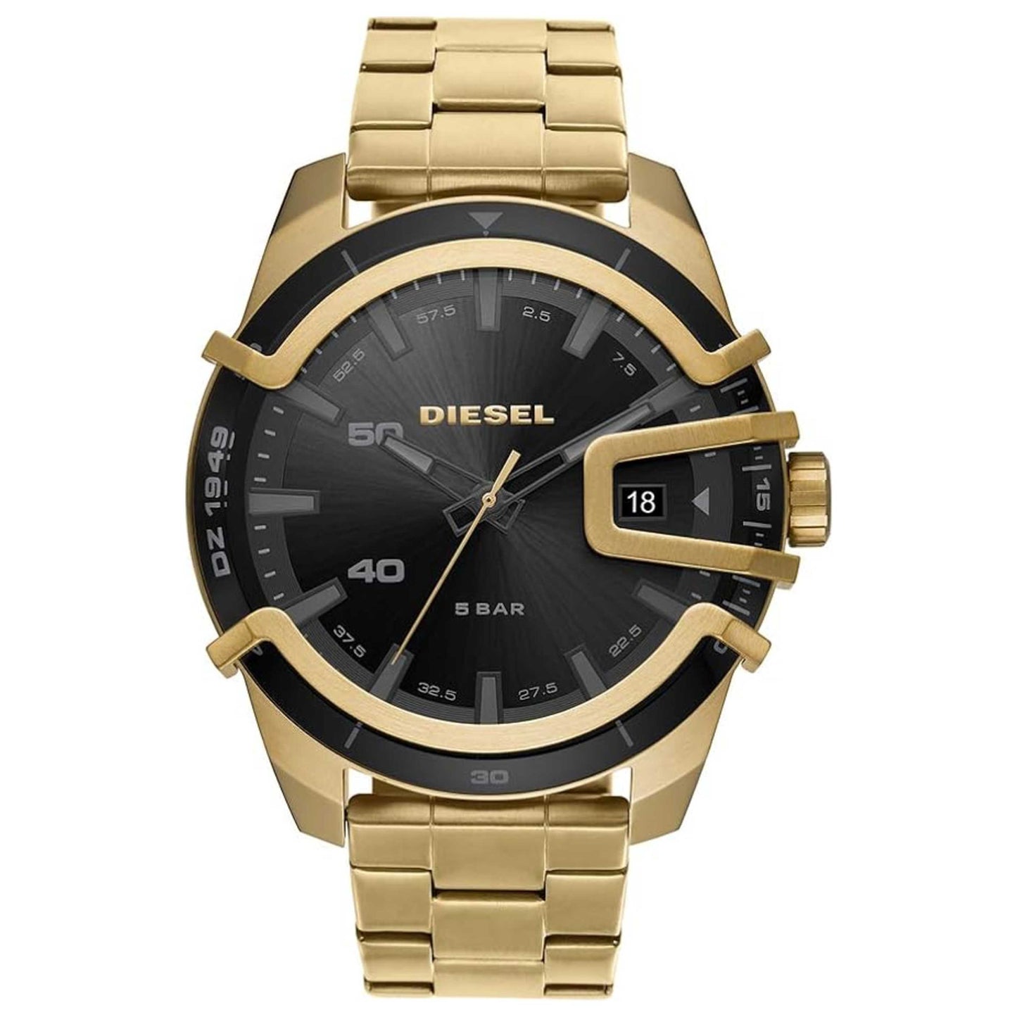 Front view of Diesel Caged Men's Quartz Watch DZ1949