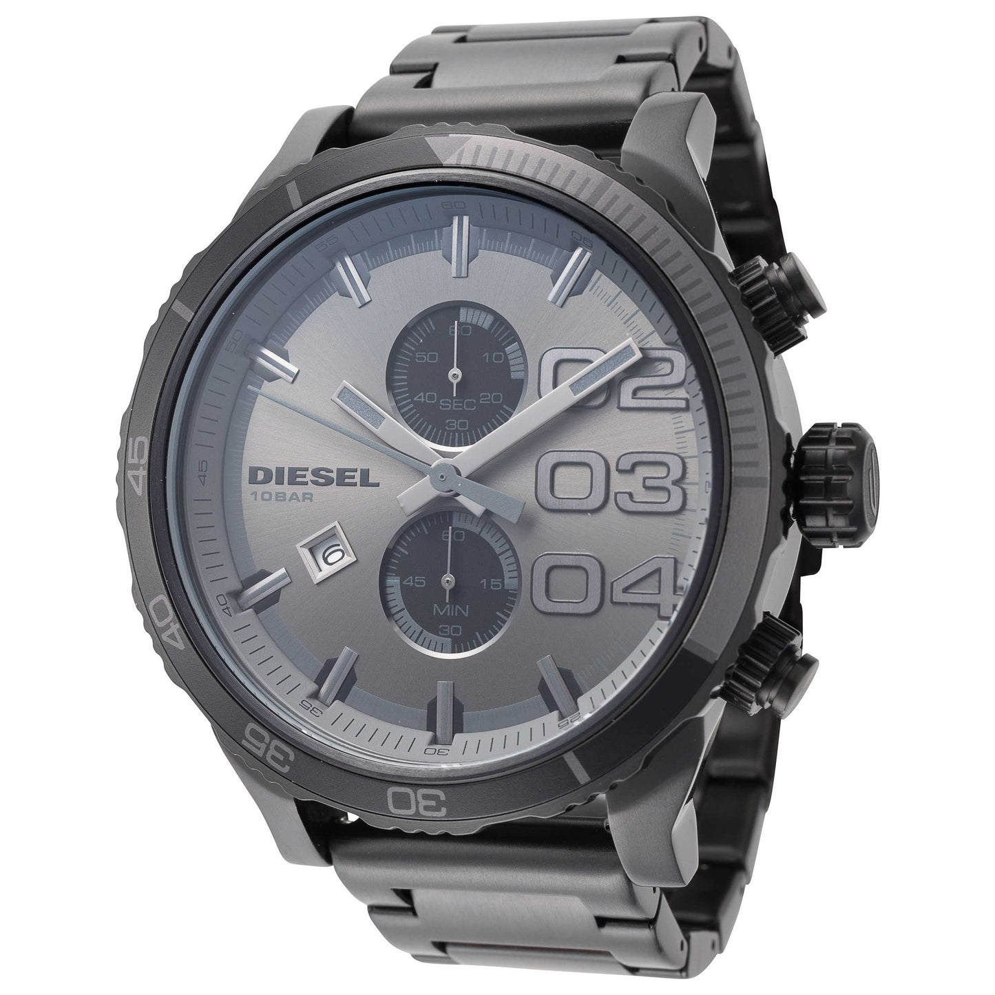Front view of Diesel Double Up Men's Quartz Watch DZ4314