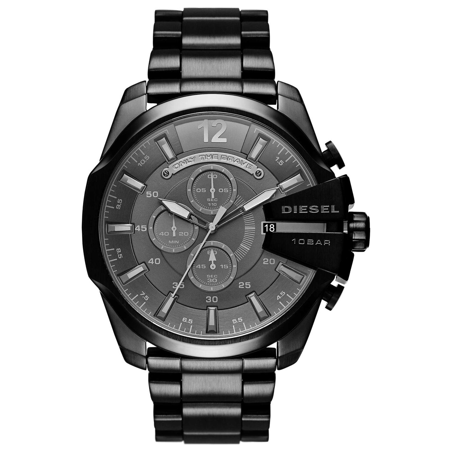 Front view of Diesel Mega Chief Men's Quartz Watch DZ4355