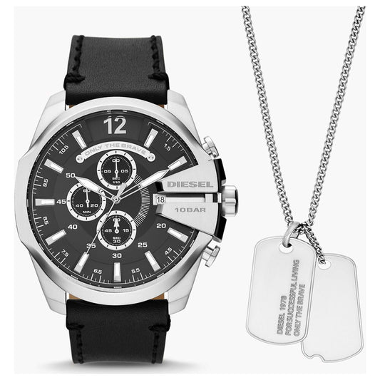 Front view of Diesel Mega Chief Men's Quartz Watch DZ4559