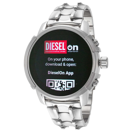 Front view of Diesel Griffed Men's Quartz Smartwatch DZT2040