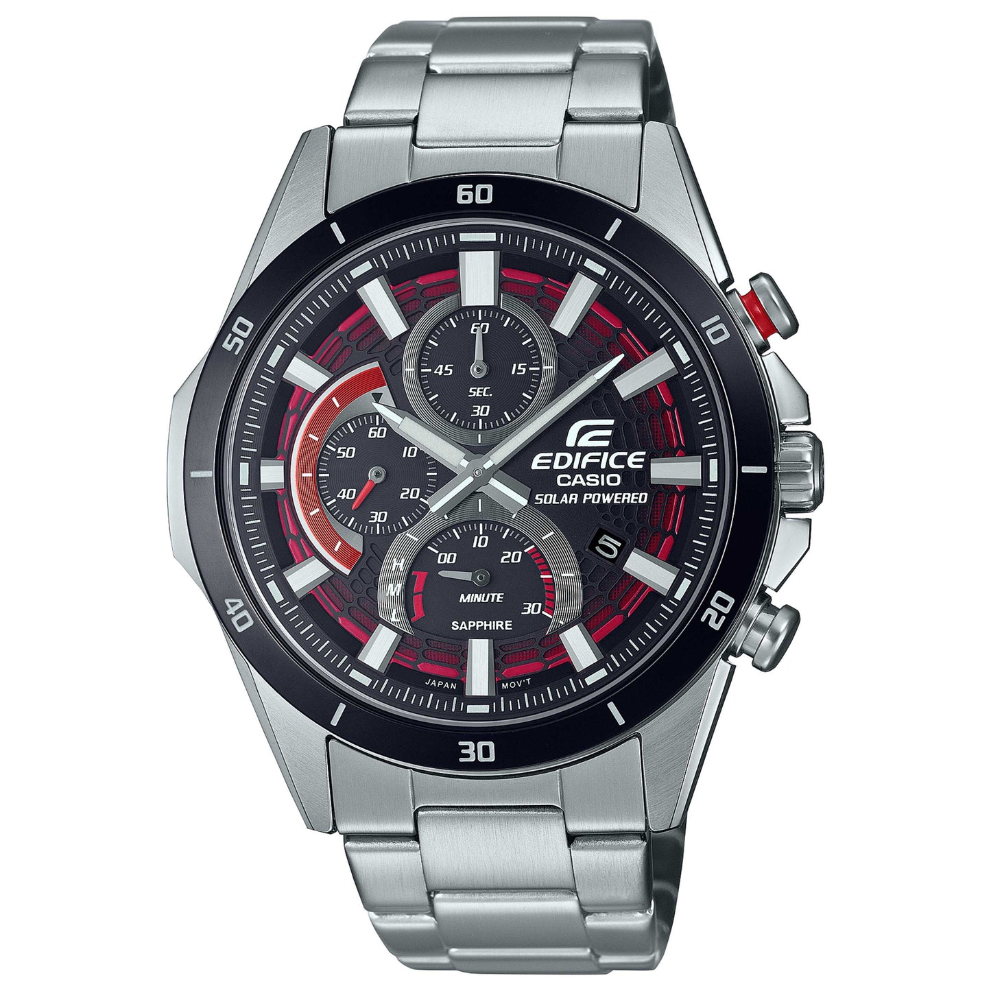Front view of Casio Edifice Men's Solar Watch EFS-S610DB-1AVUDF