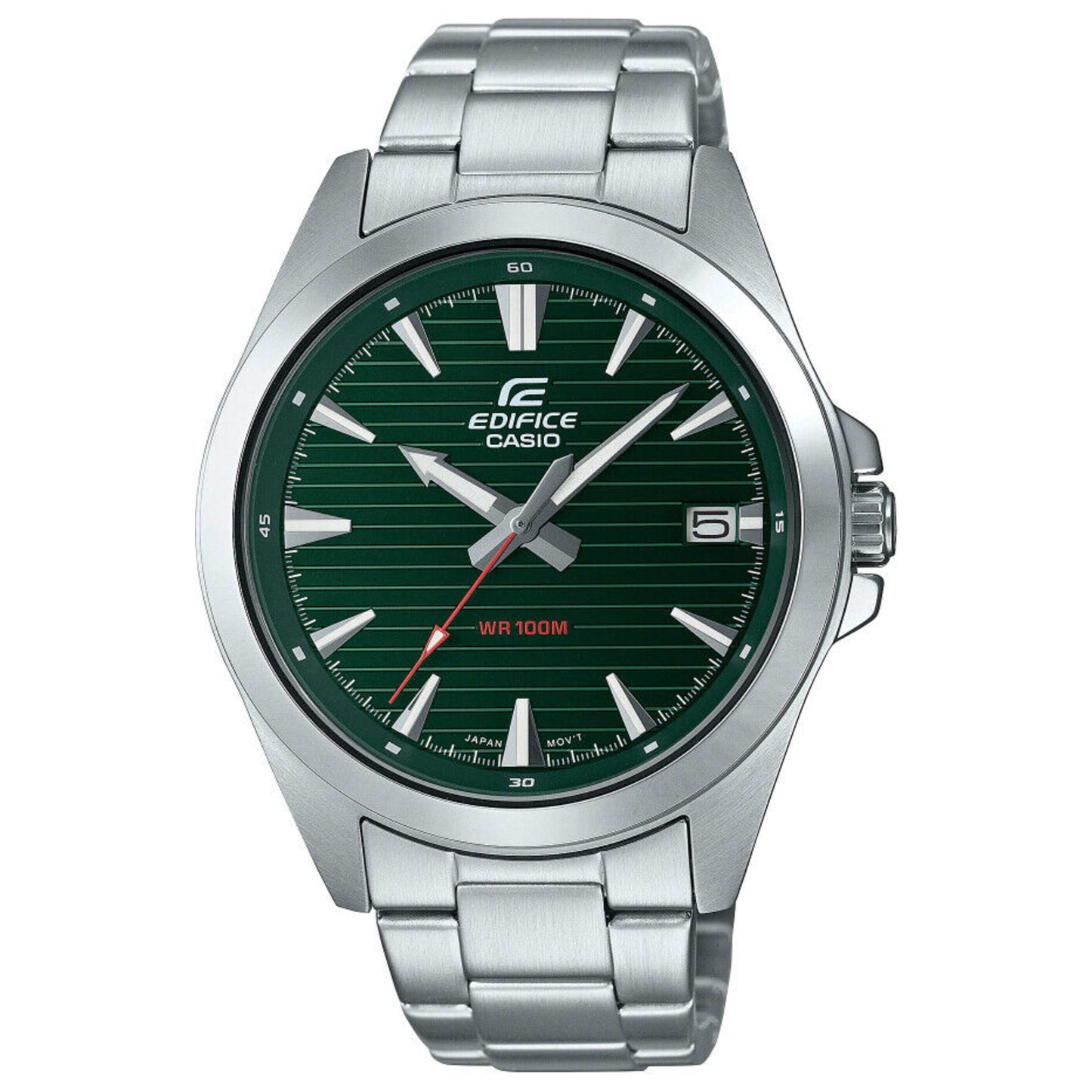 Front view of Casio Edifice Men's Quartz Watch EFV-140D-3AVUDF