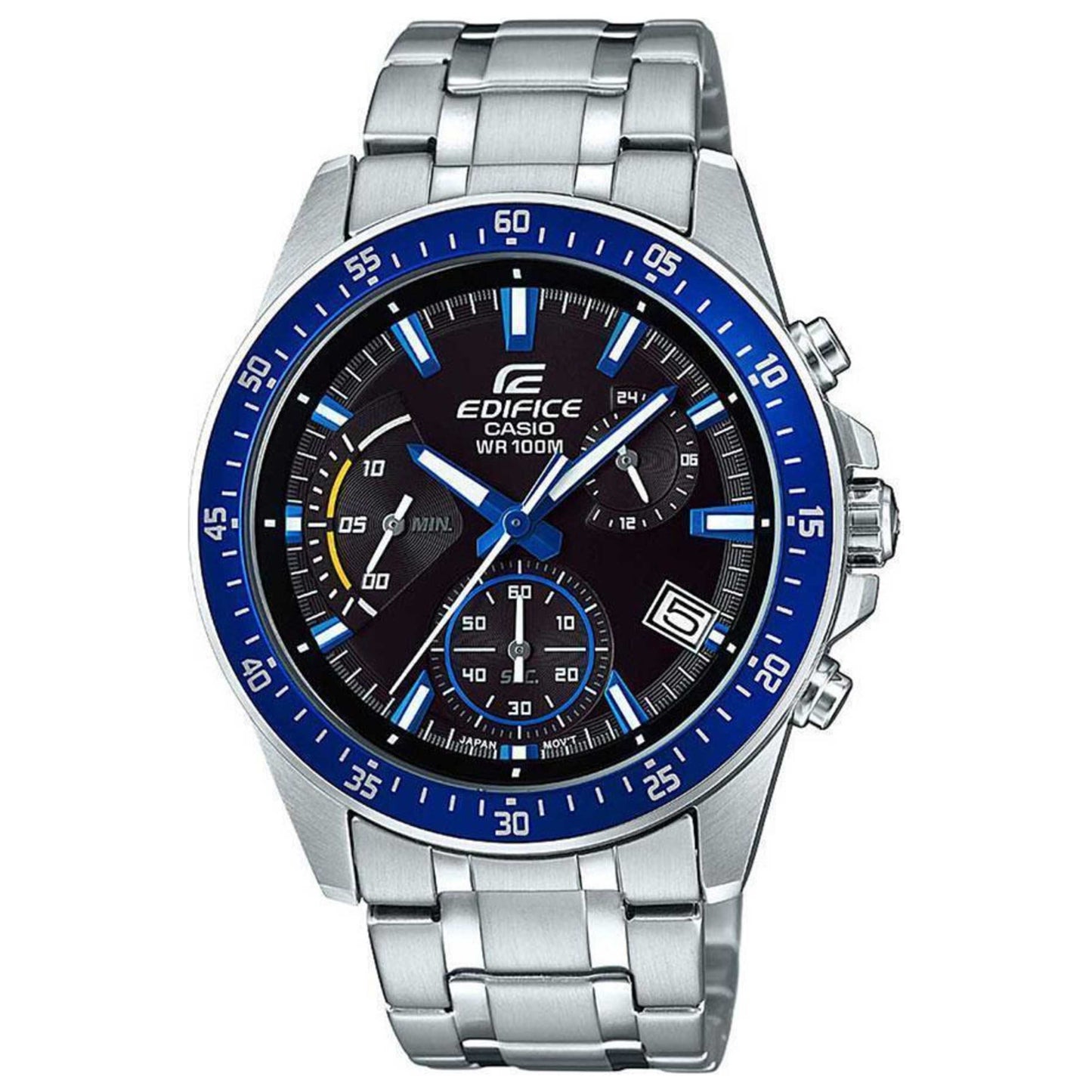 Front view of Casio Edifice Men's Quartz Watch EFV-540D-1A2VUDF