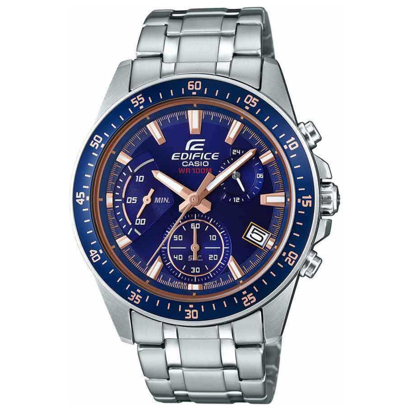 Front view of Casio Edifice Men's Quartz Watch EFV-540D-2AVUDF