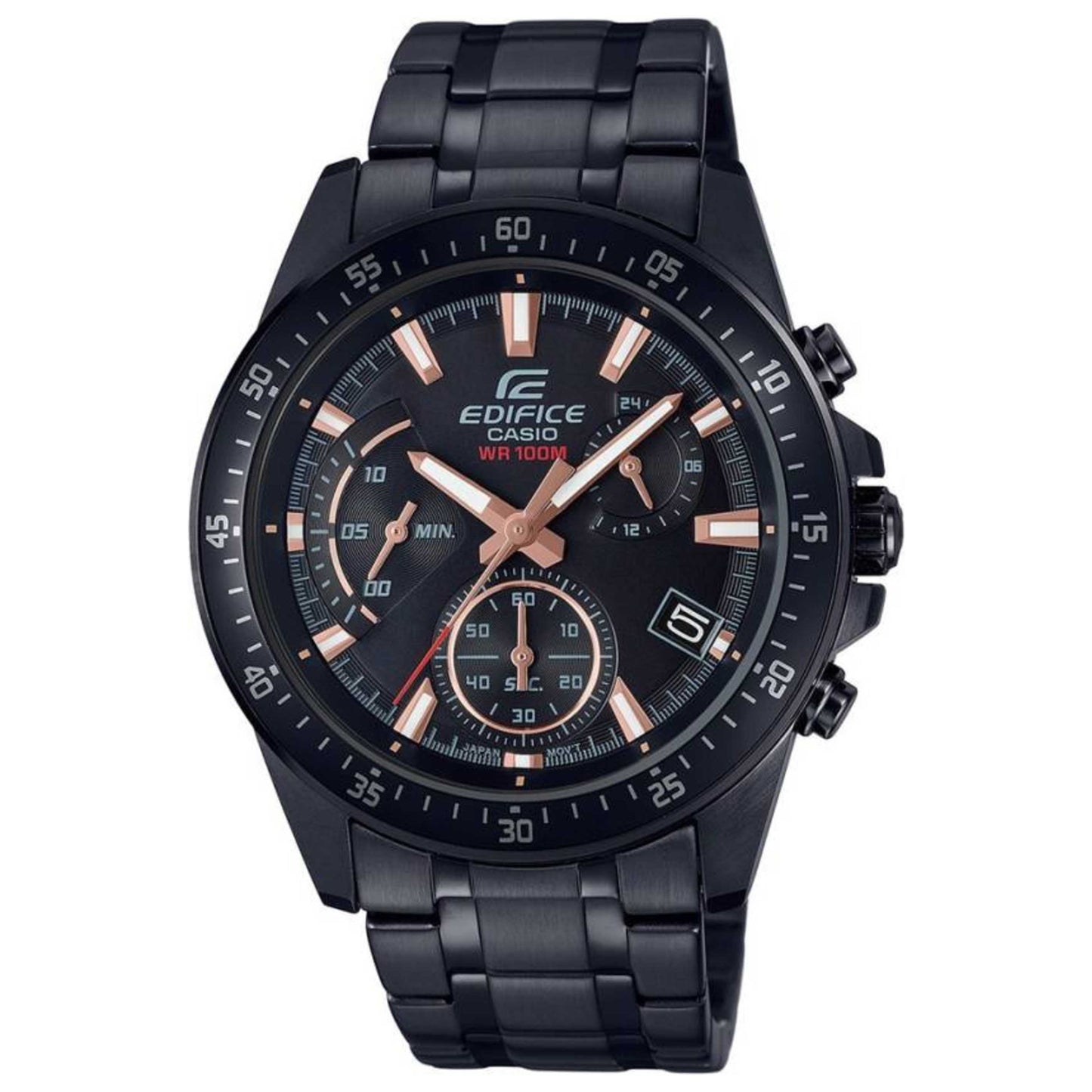 Front view of Casio Edifice Men's Quartz Watch EFV-540DC-1BVUDF