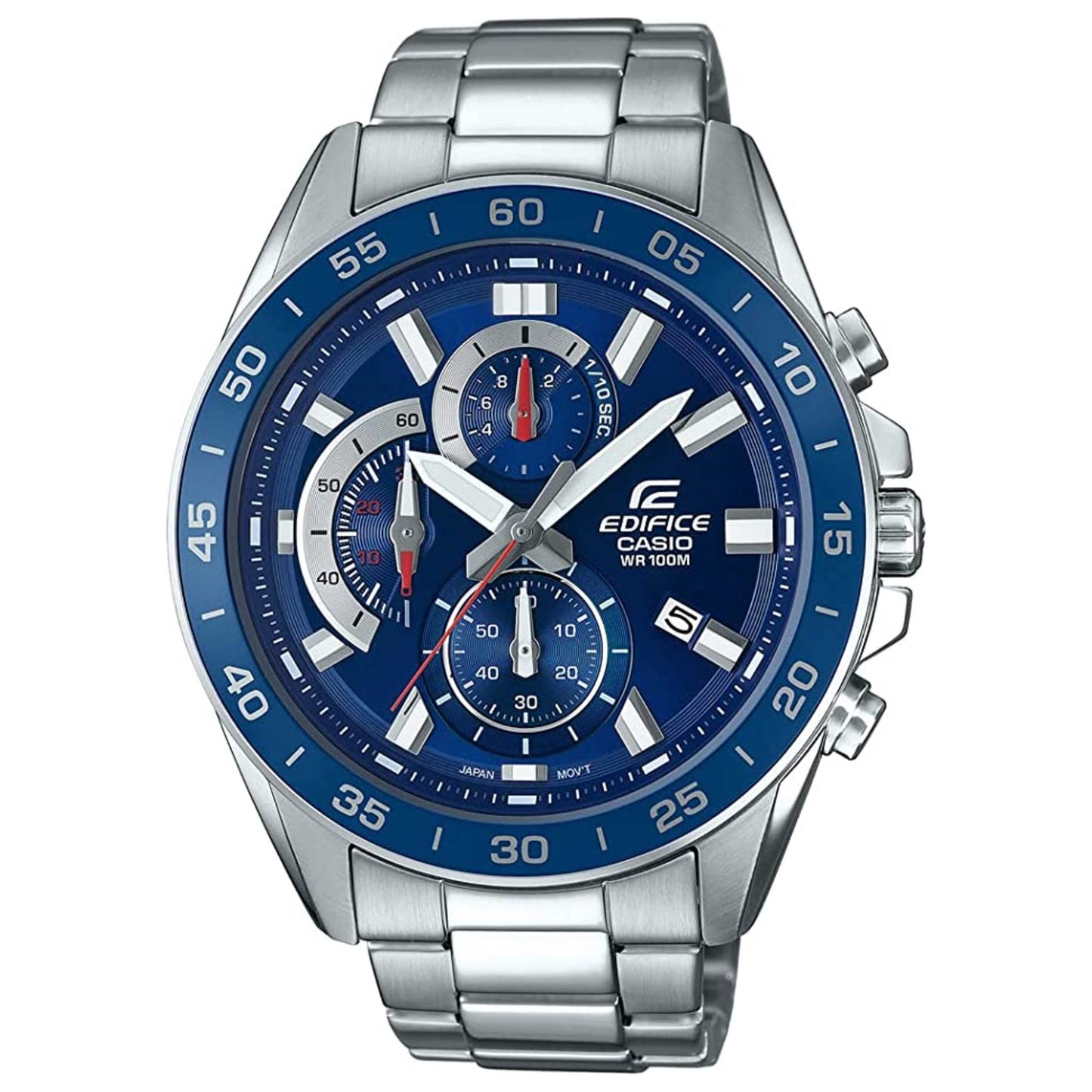 Front view of Casio Edifice Men's Quartz Watch EFV-550D-2AVUDF