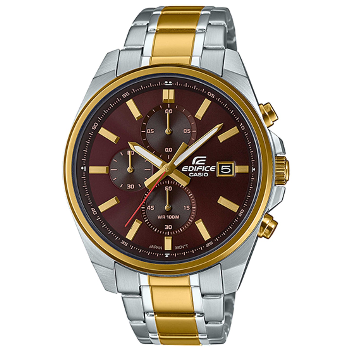 Front view of Casio Edifice Men's Quartz Watch EFV-610SG-5AVUDF