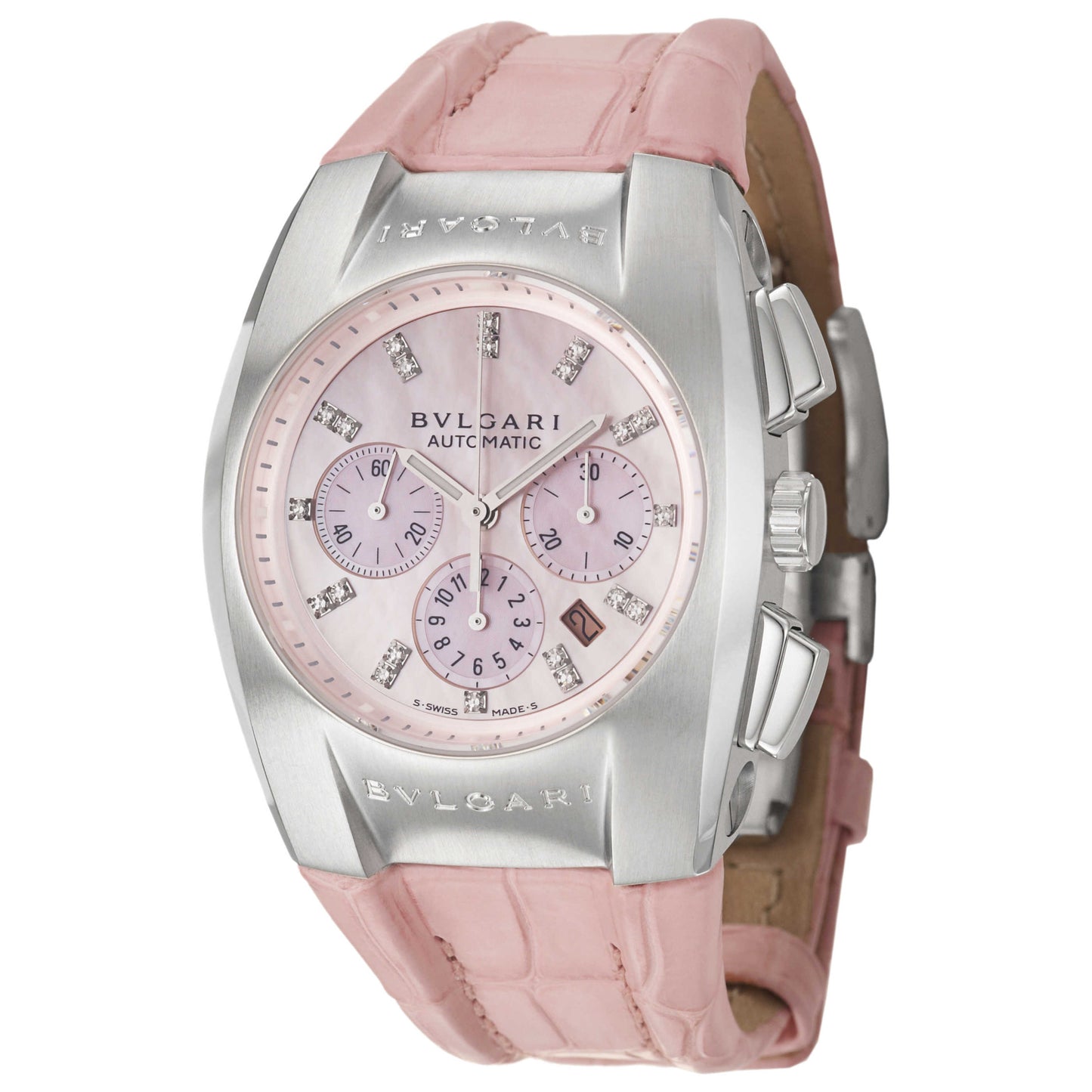 Front view of Bulgari Ergon Women's Automatic Watch EG35C2SLDCH-12
