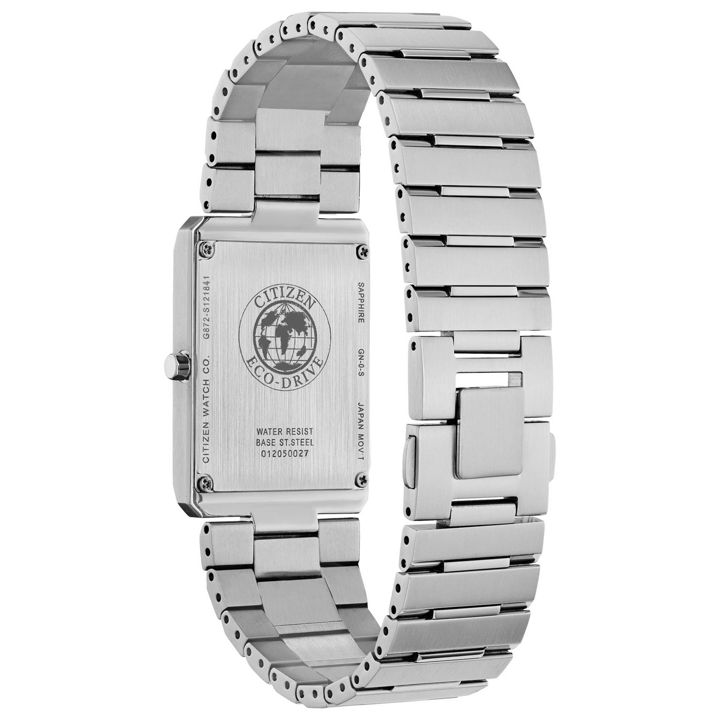 Left view of Citizen Stiletto Unisex Solar Powered Quartz Eco-Drive Watch EG6016-58A