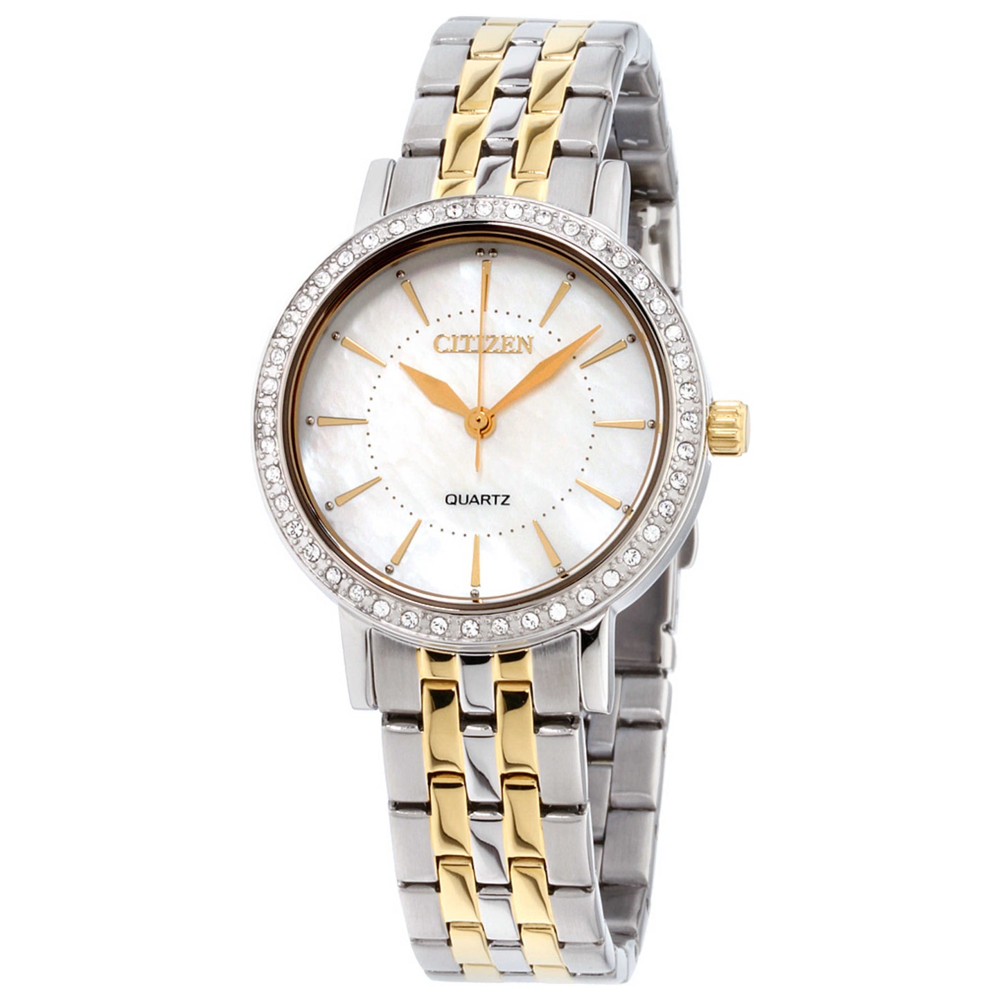 Front view of Citizen Elegance Women's Solar Powered Quartz Eco-Drive Watch EL3044-89D