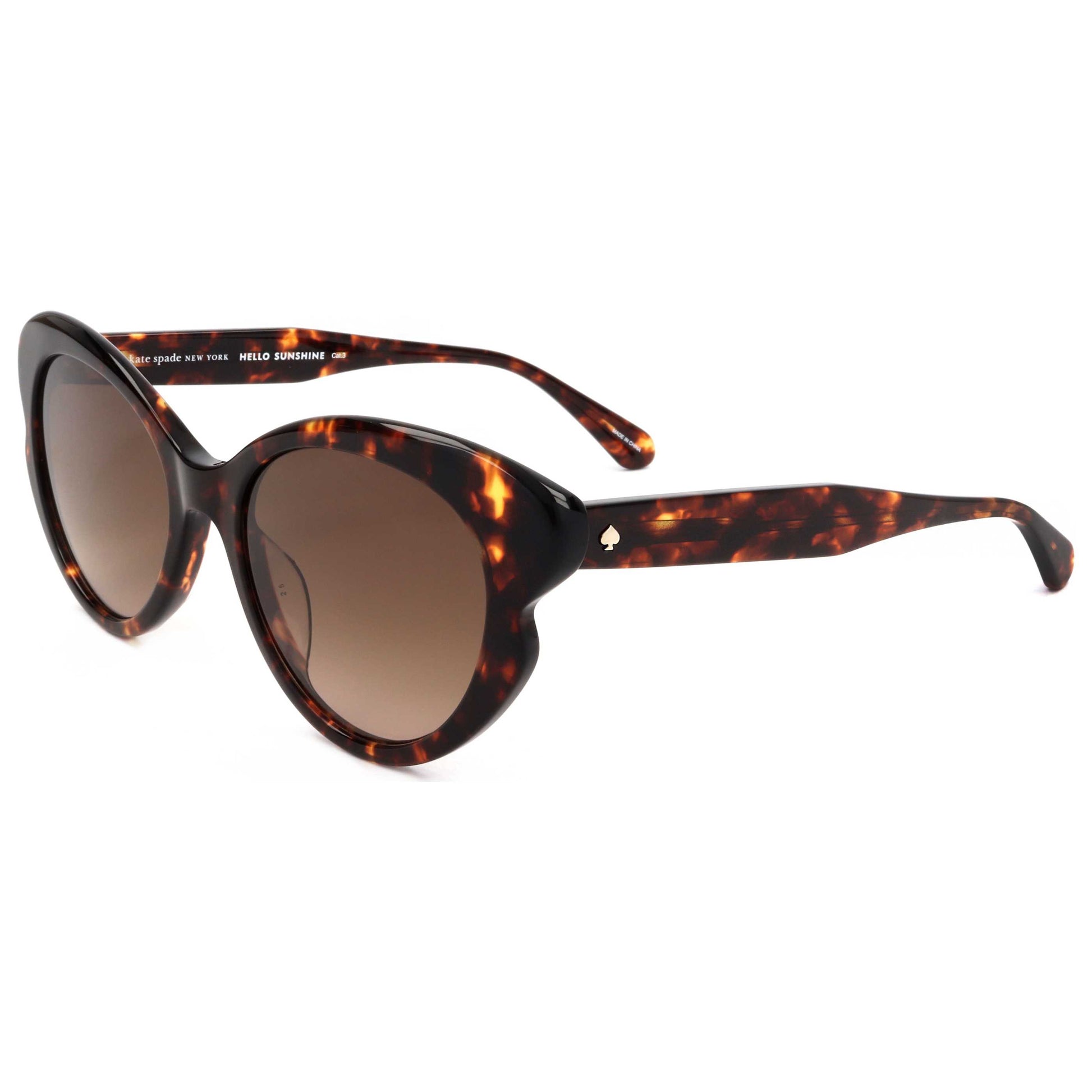 Front view of Kate Spade Elina Women's Sunglasses ELINA-G-S-086-53