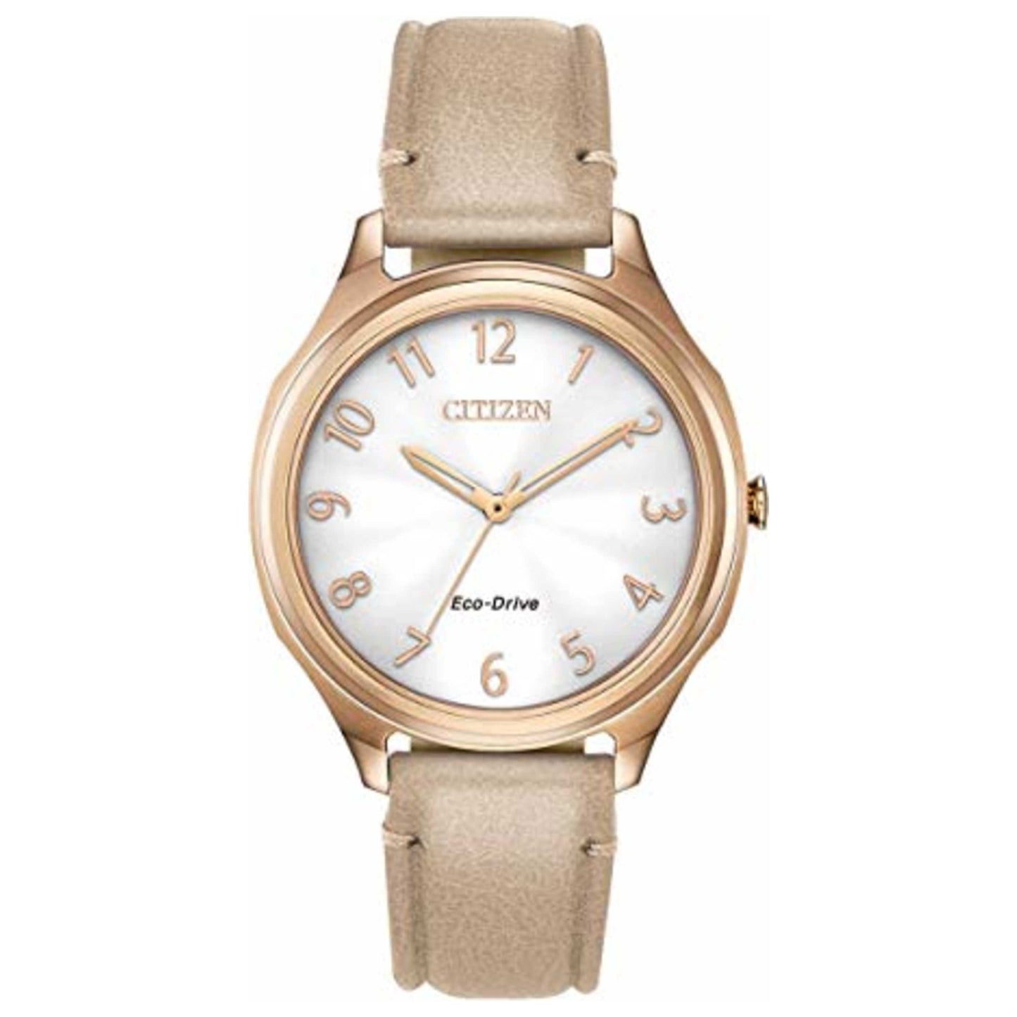 Front view of Citizen Drive Women's Solar Powered Quartz Eco-Drive Watch EM0753-01A