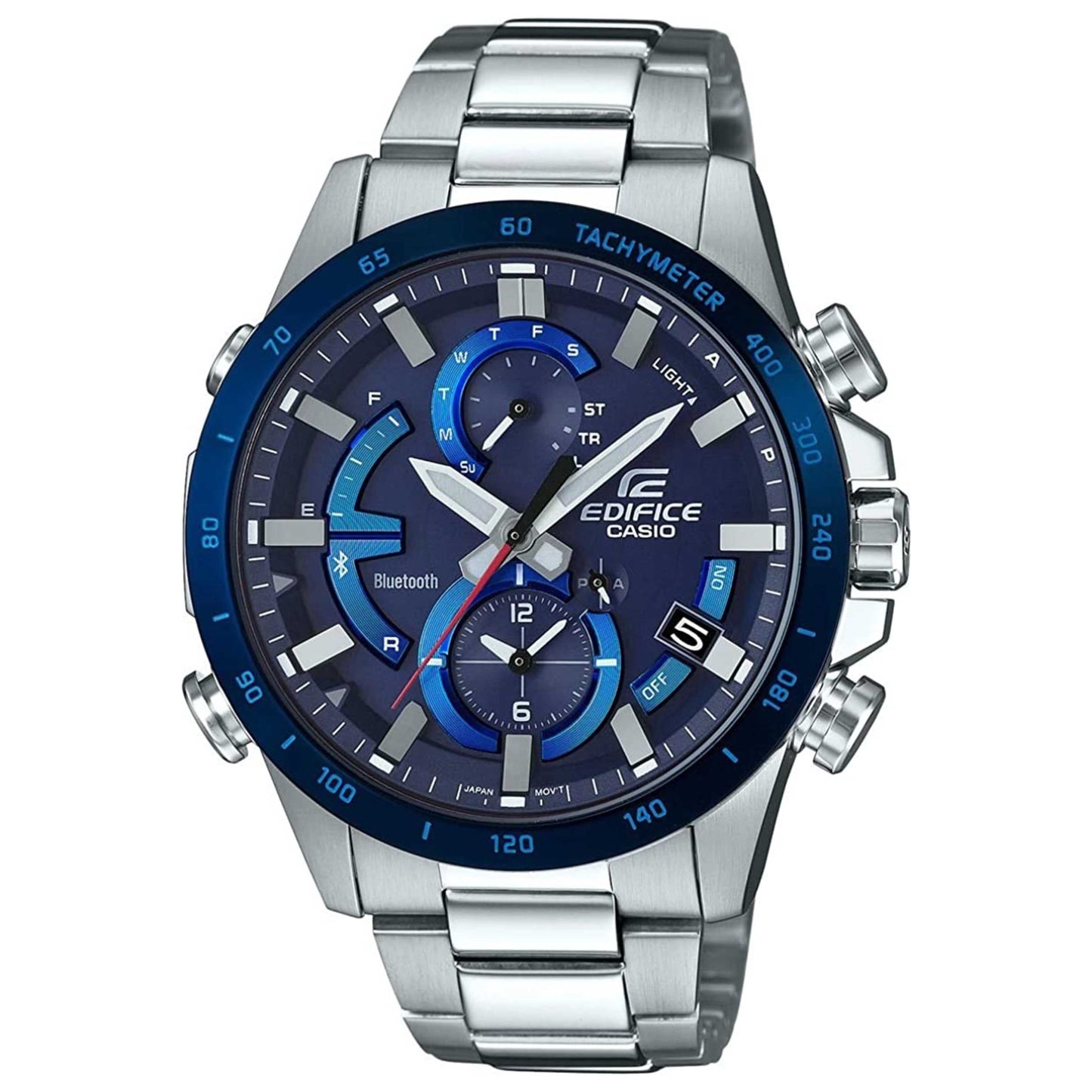 Front view of Casio Edifice Men's Quartz Watch EQB900DB-2A
