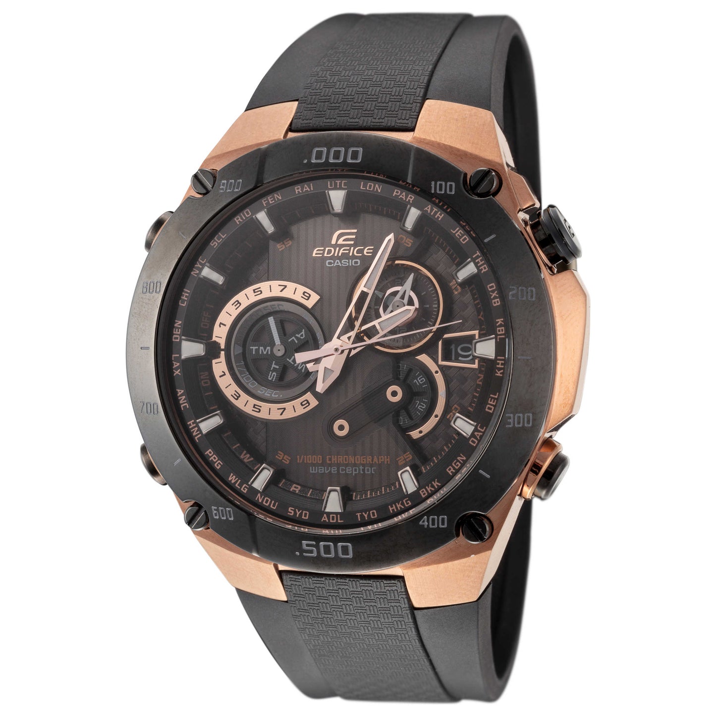 Front view of Casio Edifice Men's Quartz Watch EQWM1100CG-1A