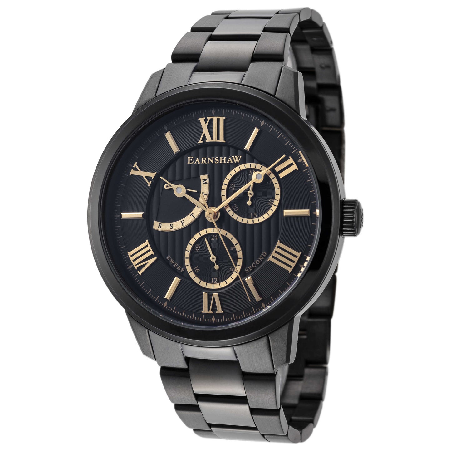 Front view of Thomas Earnshaw Cornwall Men's Quartz Watch ES-8060-22