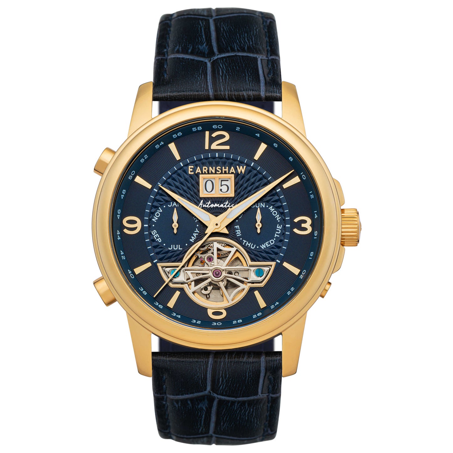 Front view of Thomas Earnshaw Marylebone Men's Automatic Watch ES-8177-04