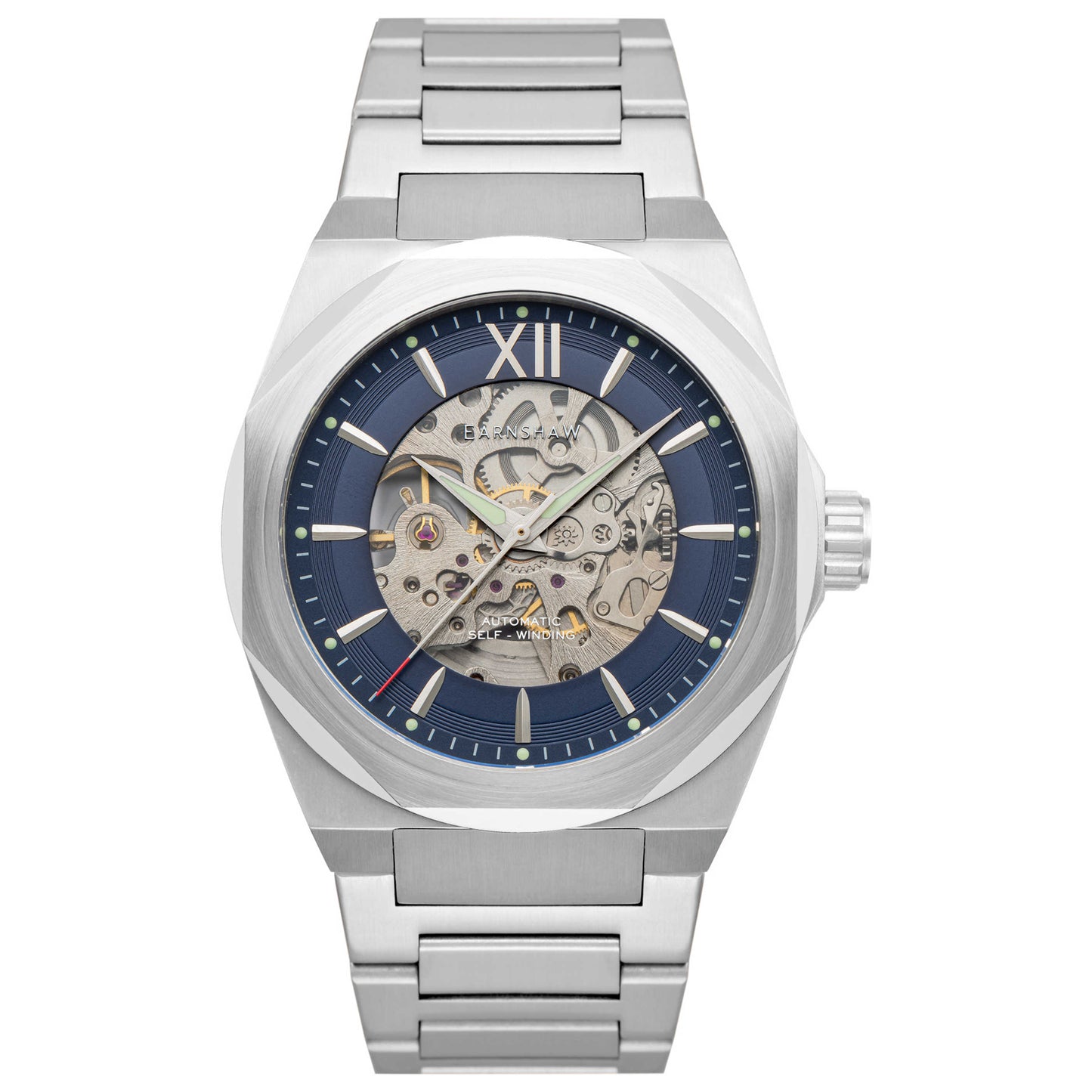 Front view of Thomas Earnshaw Discovery Clark Men's Automatic Watch ES-8183-33