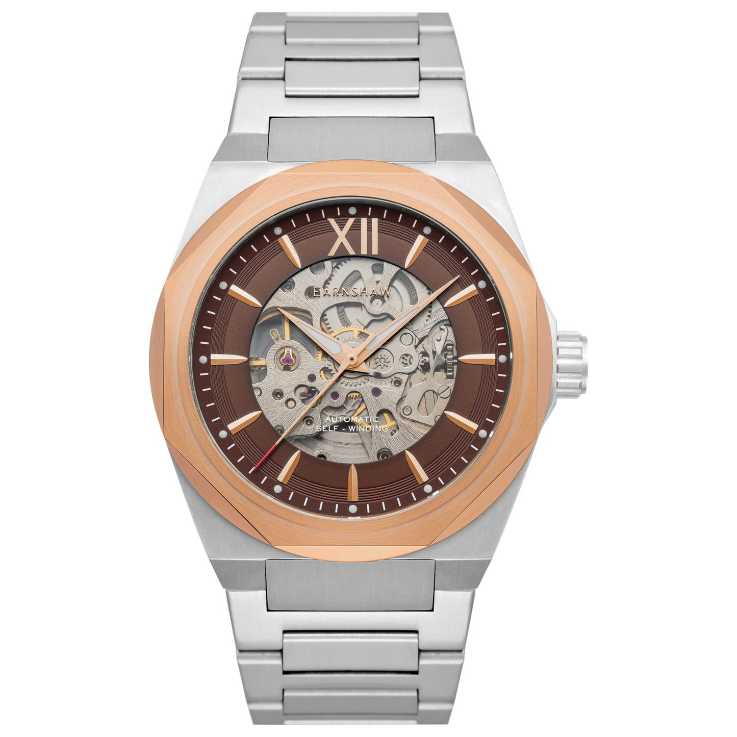 Front view of Thomas Earnshaw Discovery Clark Men's Automatic Watch ES-8183-55