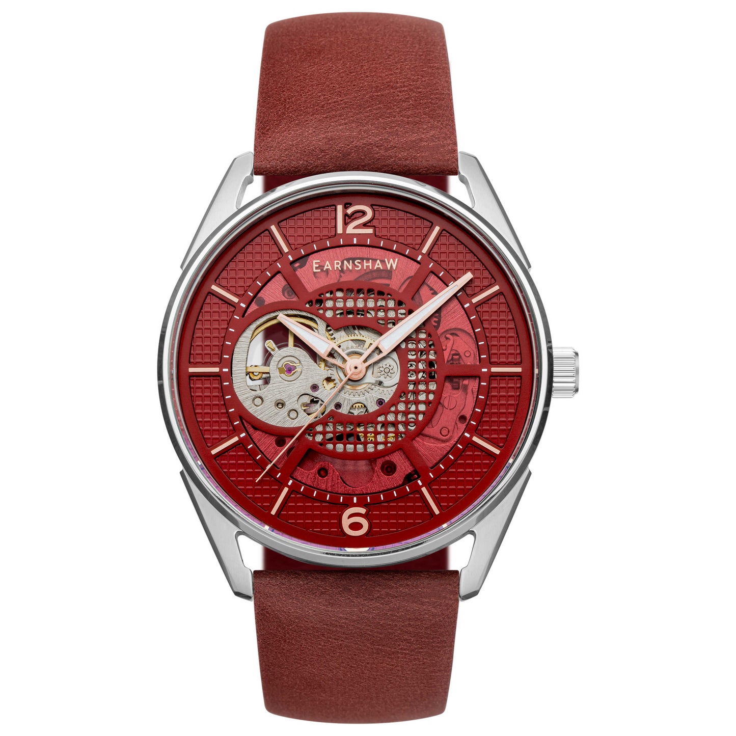 Front view of Thomas Earnshaw Sandy Point Skeleton Men's Automatic Watch ES-8219-03