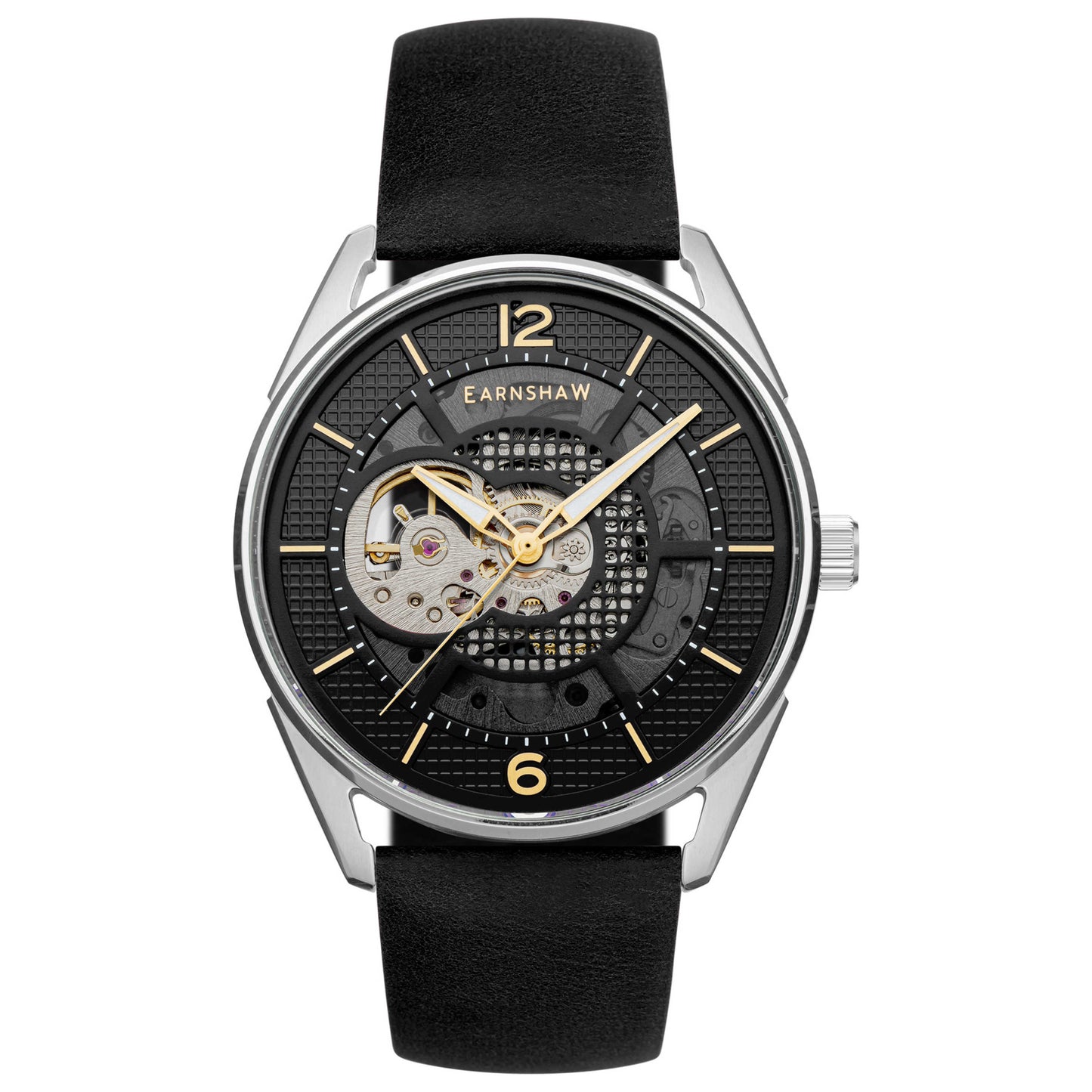 Front view of Thomas Earnshaw Sandy Point Skeleton Men's Automatic Watch ES-8219-05