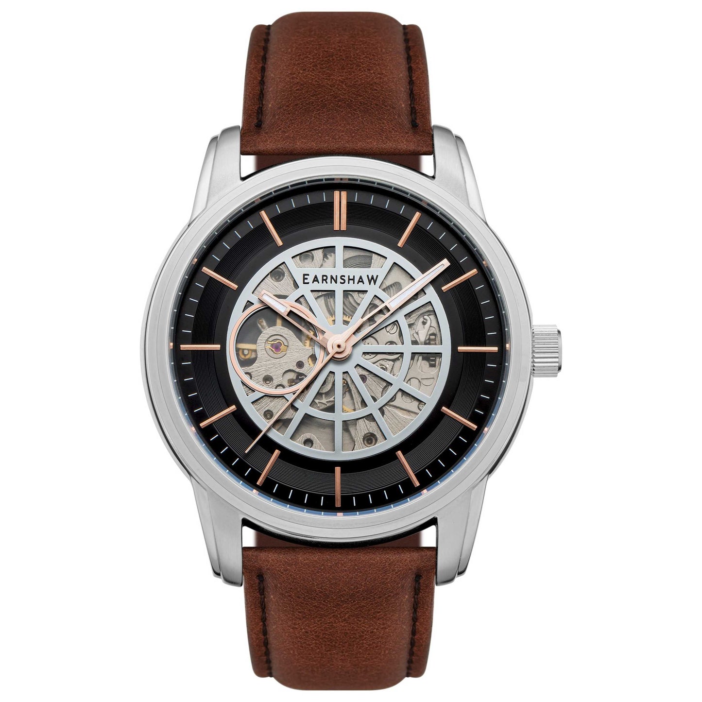 Front view of Thomas Earnshaw Radius Skeleton Men's Automatic Watch ES-8221-05