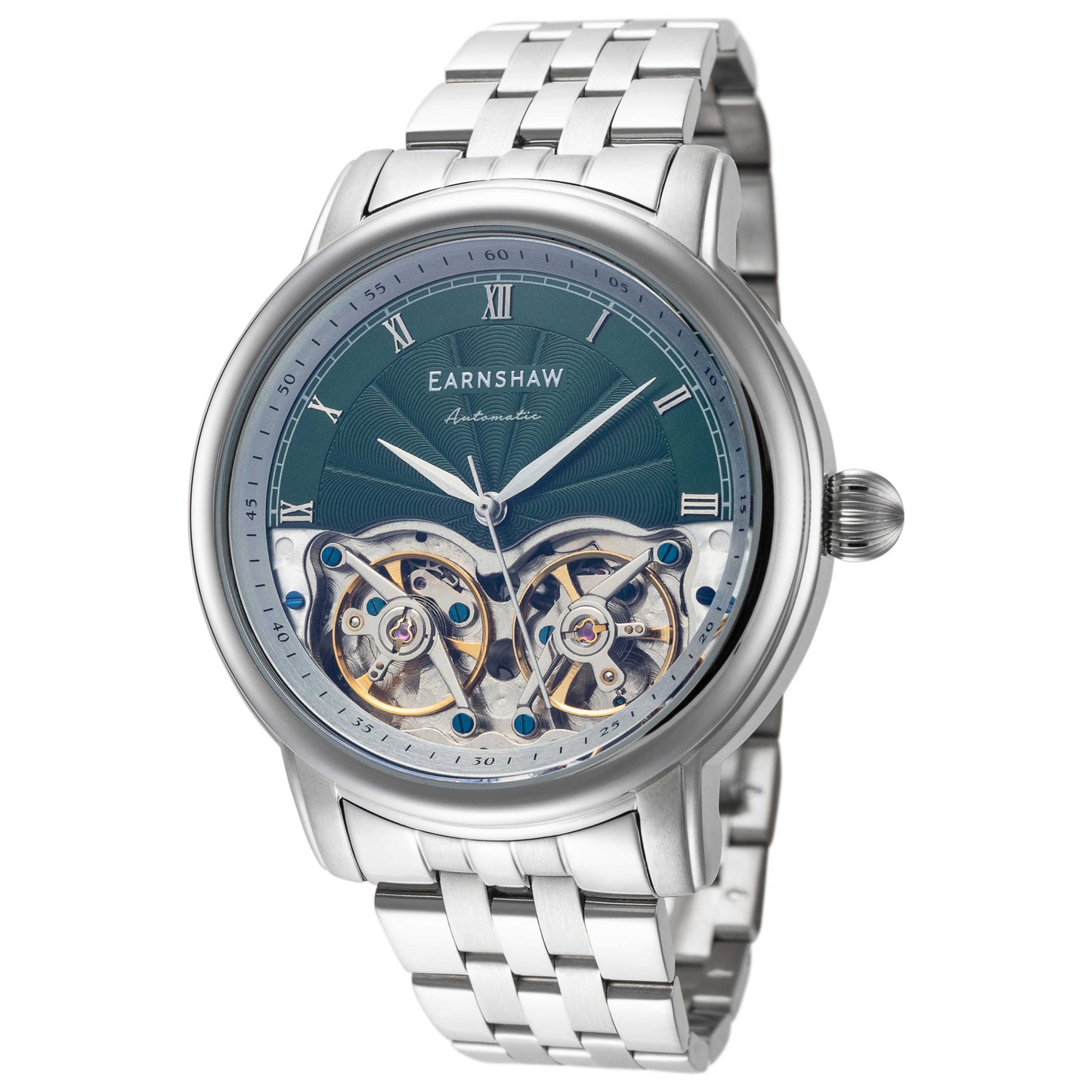 Front view of Thomas Earnshaw Longitude Men's Automatic Watch ES-8255-33