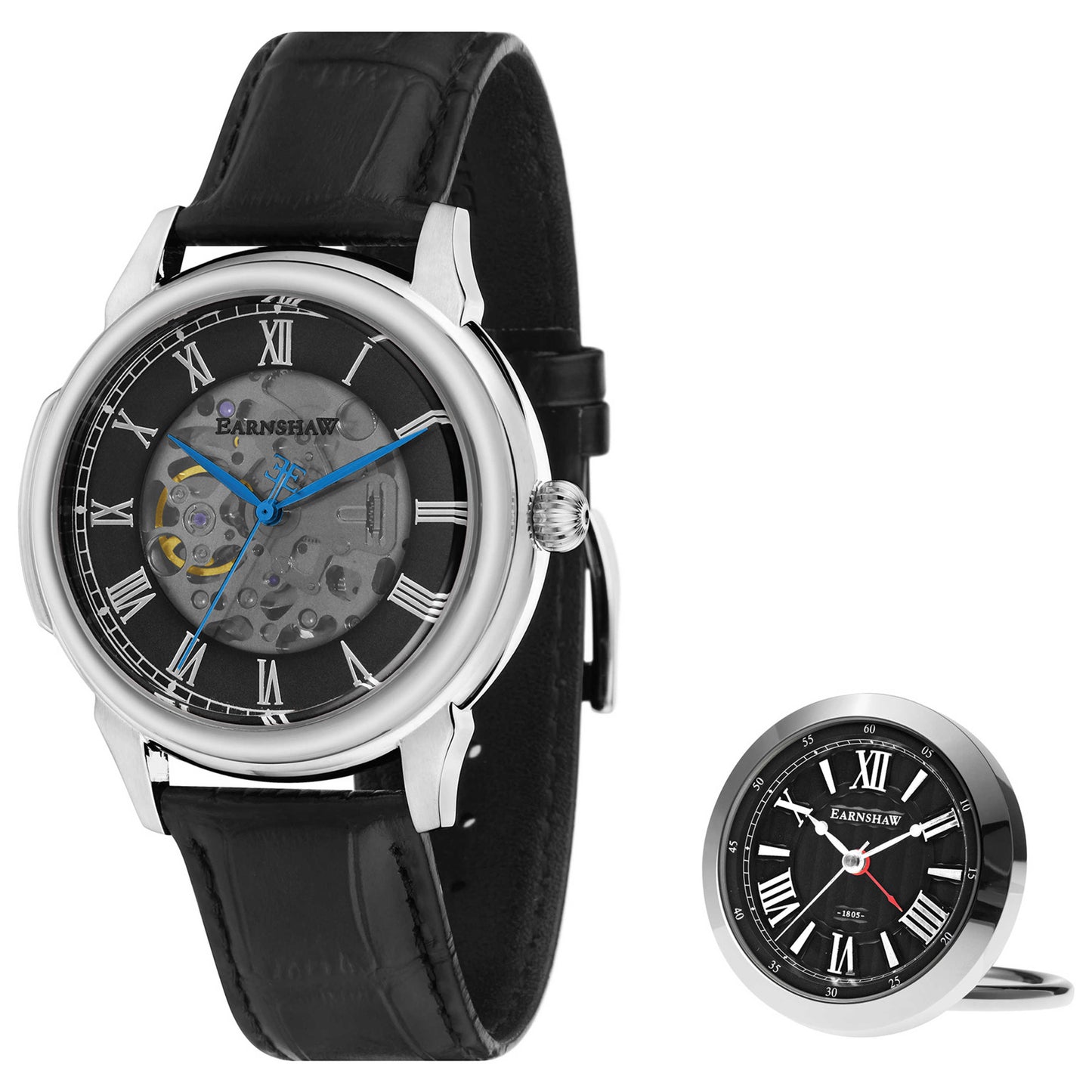 Front view of Thomas Earnshaw Maskelyne Men's Automatic Watch ES-8805-SETA-01