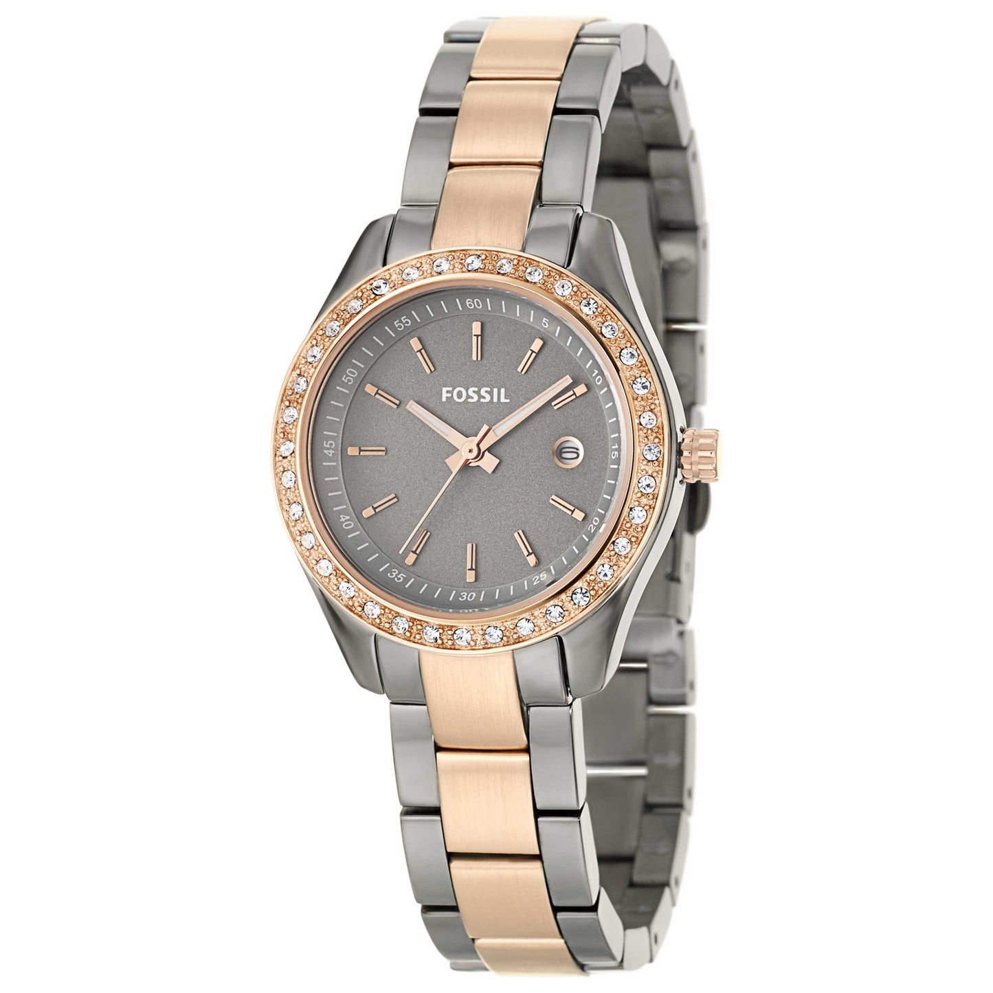 Front view of Fossil Stella Women's Japanese Quartz (Battery-Powered) Watch ES3032