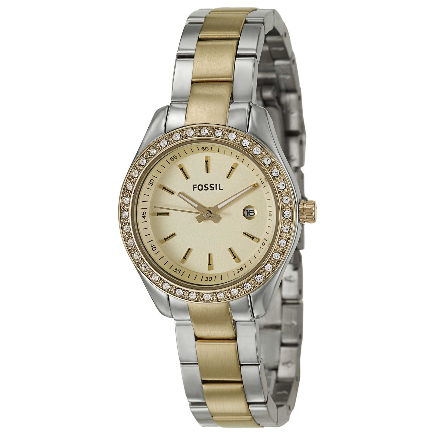 Front view of Fossil Stella Women's Japanese Quartz (Battery-Powered) Watch ES3106