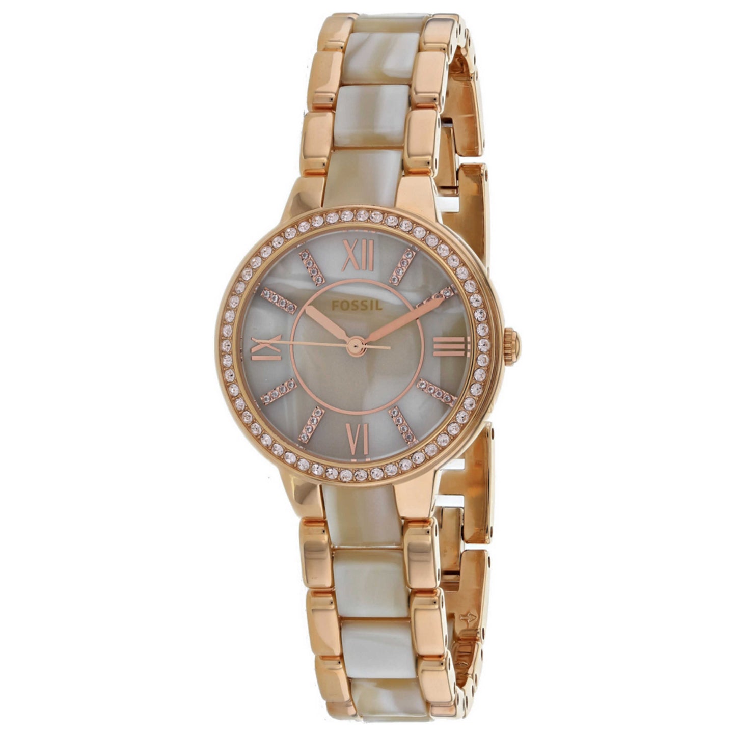 Front view of Fossil Virginia Women's Quartz Watch ES3716