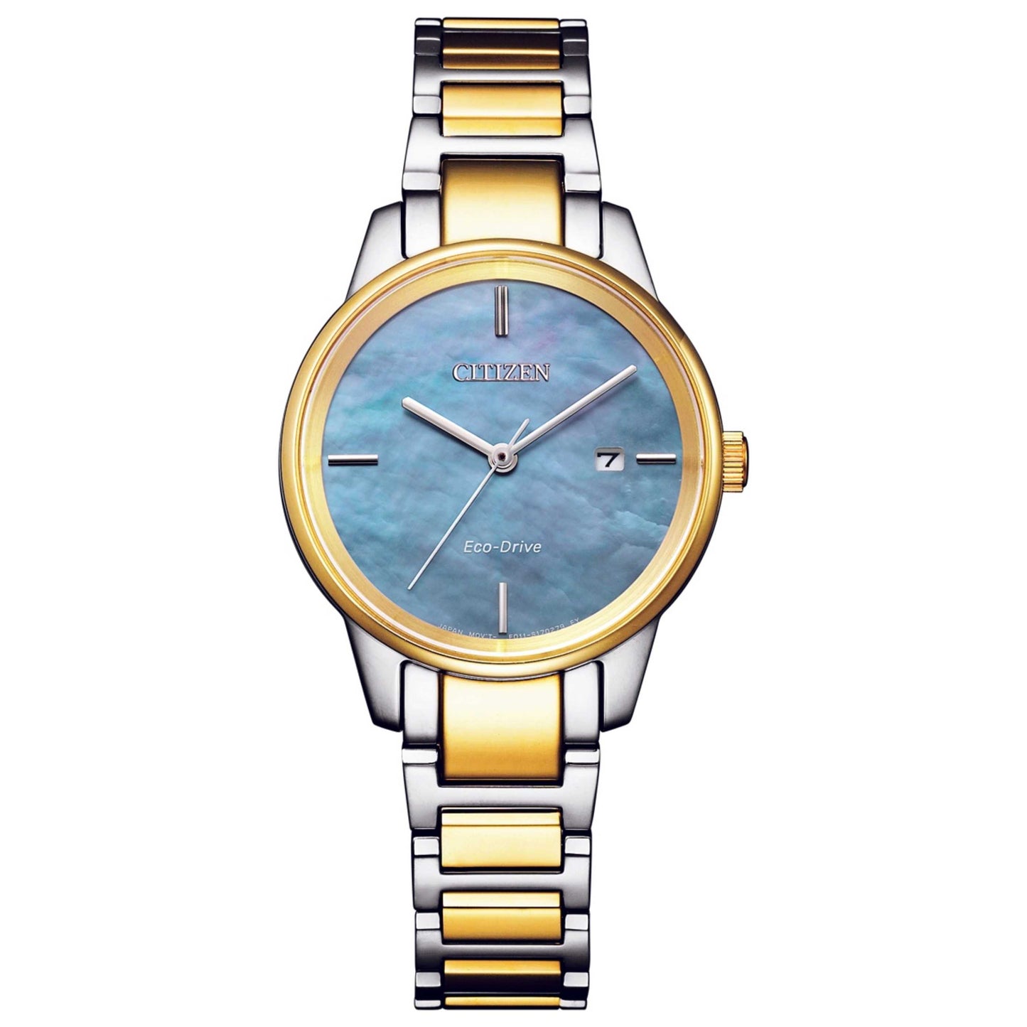 Front view of Citizen Classic Women's Solar Powered Quartz Eco-Drive Watch EW2594-84Y