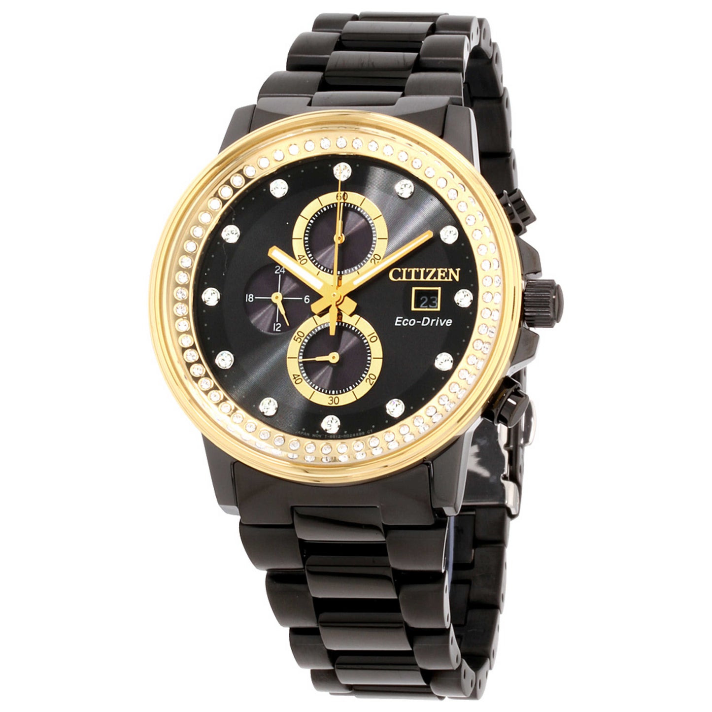 Front view of Citizen Chandler Men's Solar Powered Quartz Eco-Drive Watch FB3008-57E