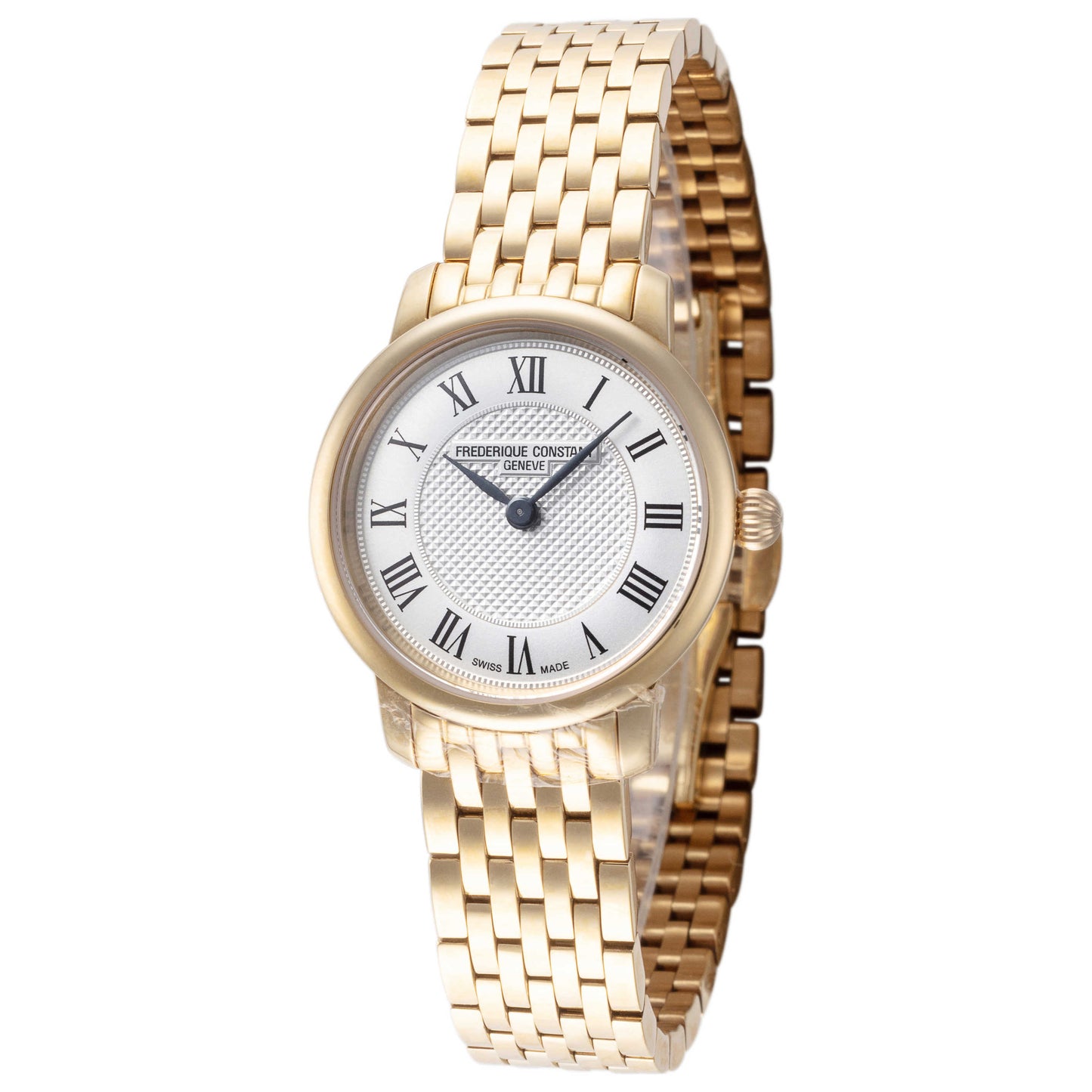 Front view of Frederique Constant Slimline Women's Quartz Watch FC-200MCS5B