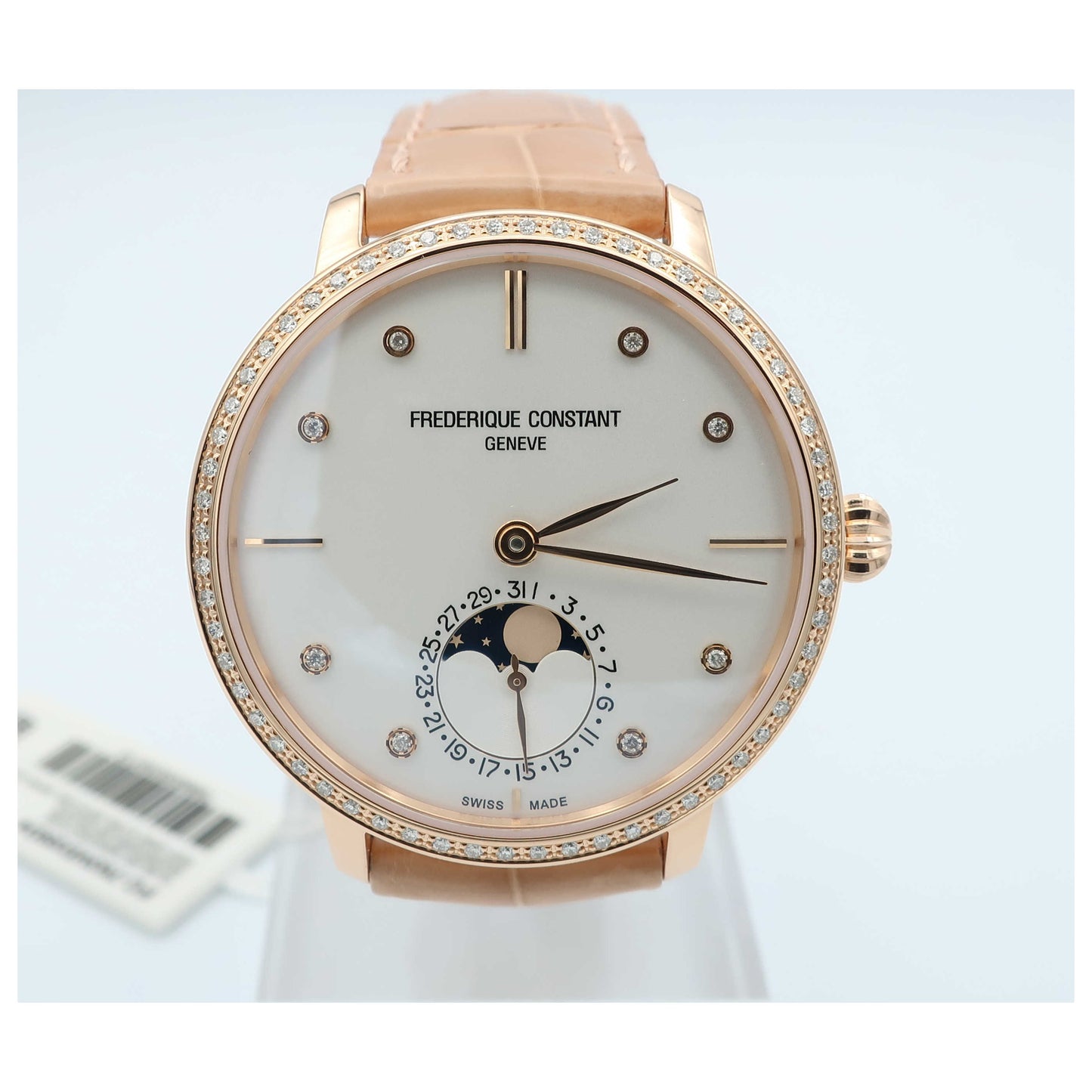 Front view of Frederique Constant Slimline Women's Automatic Watch FC-703VD3SD4-SD