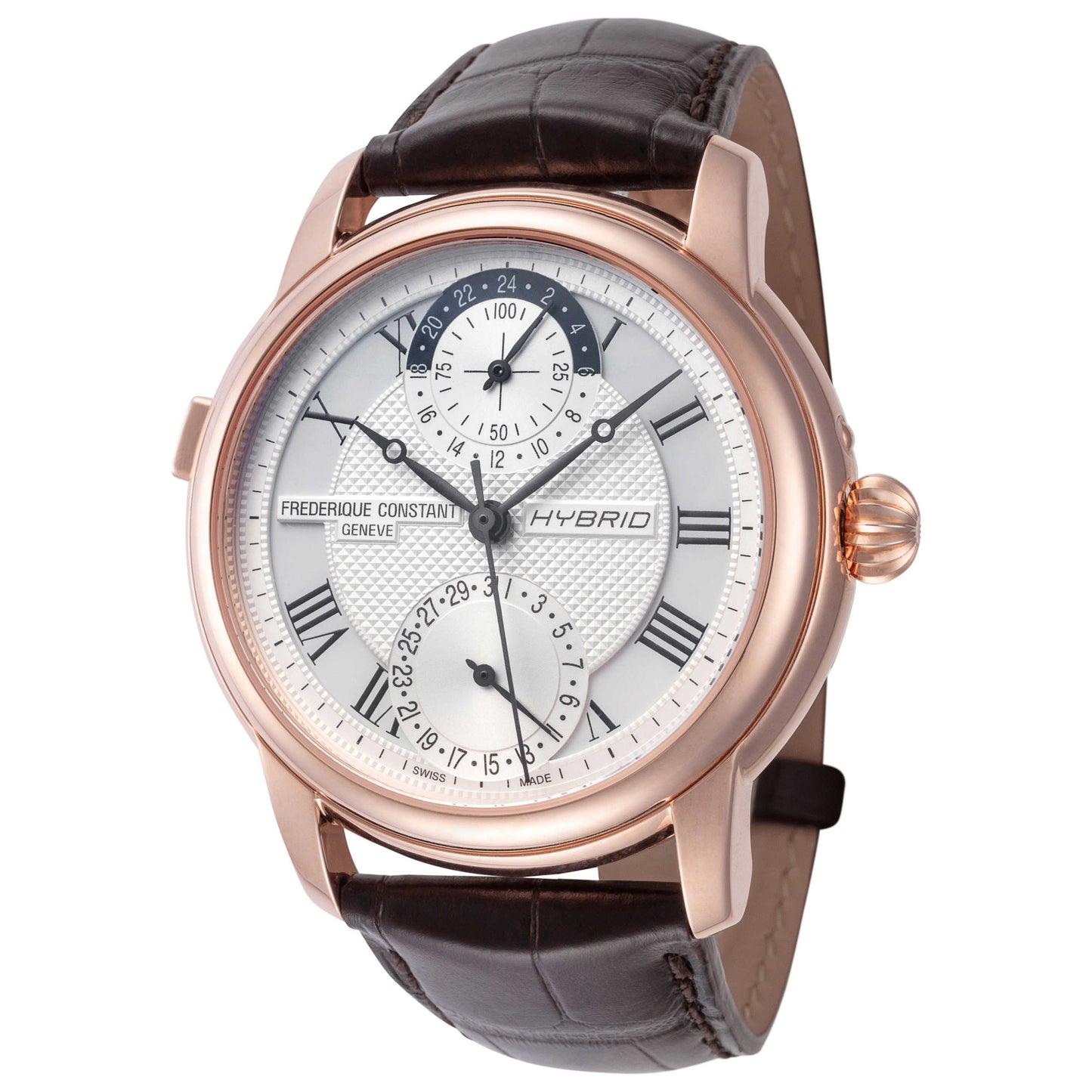 Front view of Frederique Constant Classics Hybrid Men's Automatic Watch FC-750MC4H4