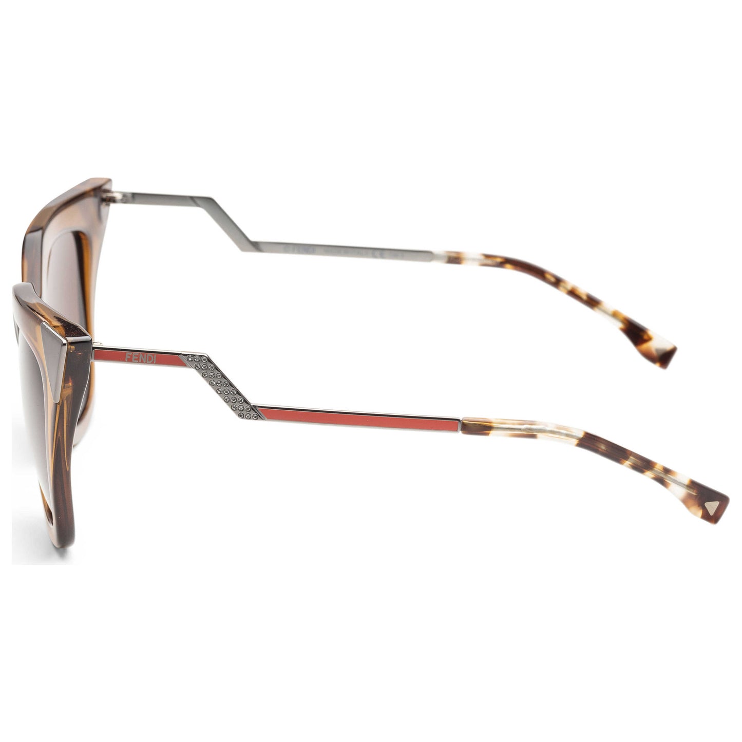 Left view of Fendi Fashion Women's Sunglasses FF-0060-S-MSW-NR-52