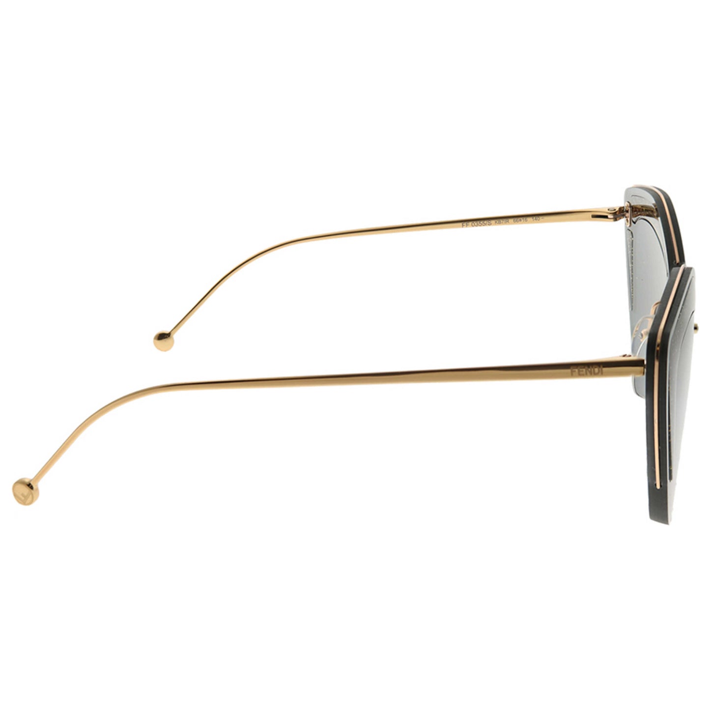 Right view of Fendi Fashion Women's Sunglasses FF-0355S-KB7-IR