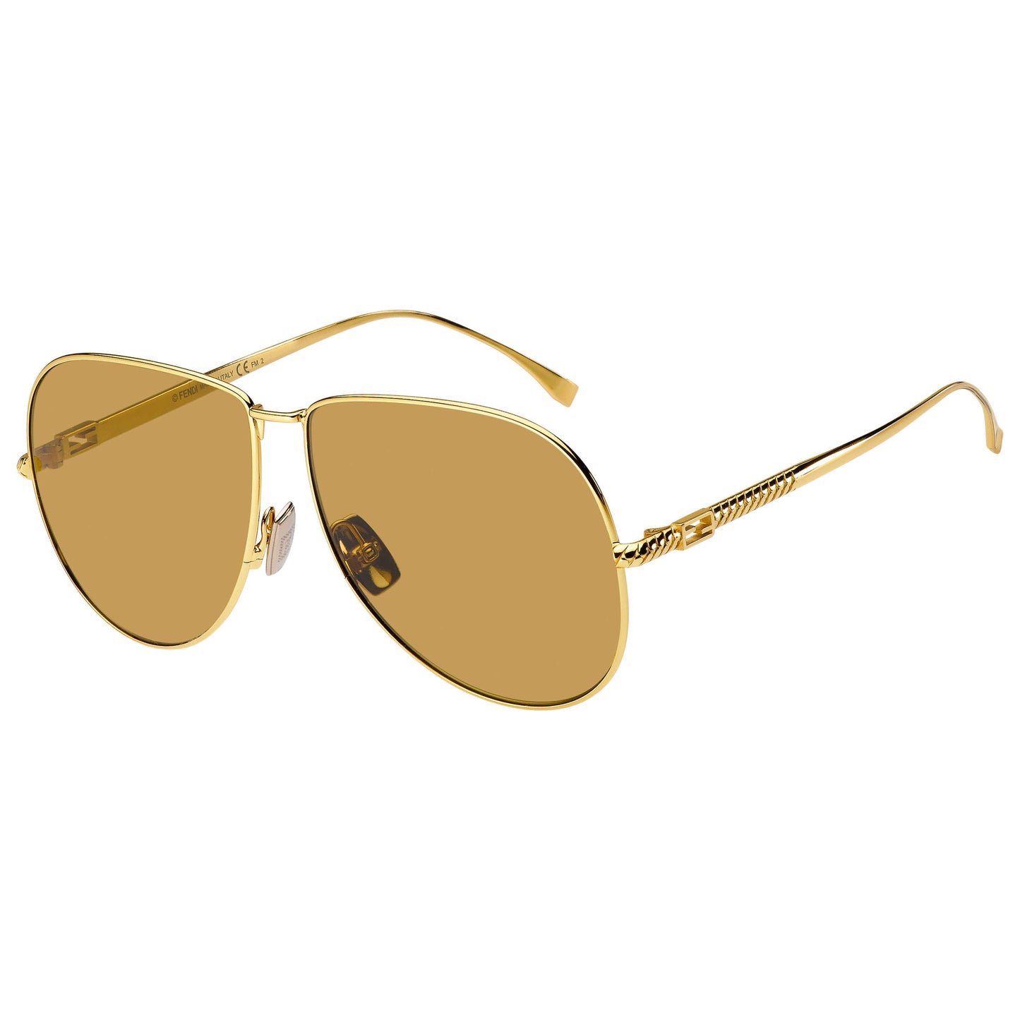 Front view of Fendi Fashion Women's Sunglasses FF-0437-S-000163-BR