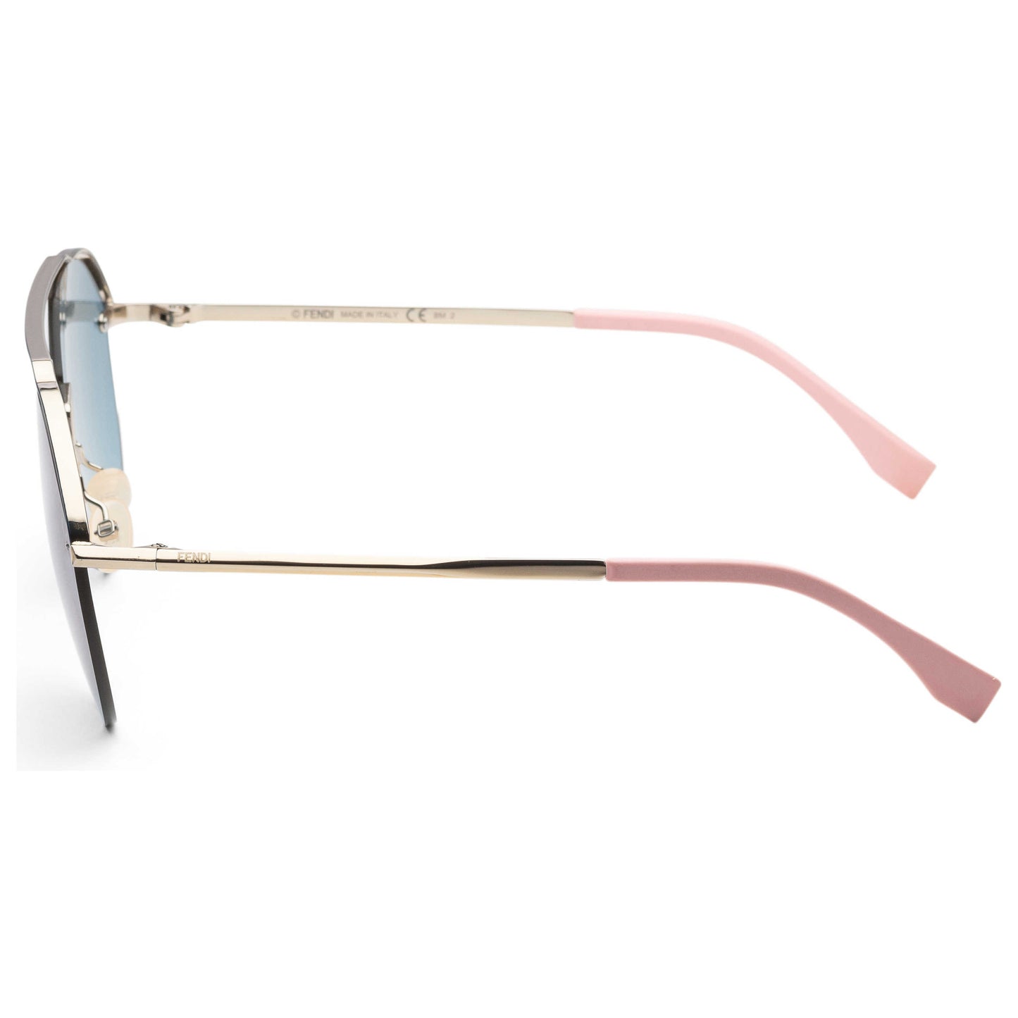 Left view of Fendi Fashion Men's Sunglasses FF-M0031S-3YG-MT