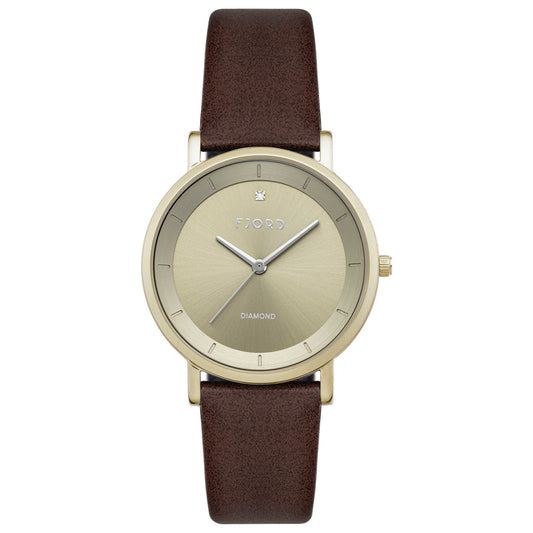Front view of Fjord Jensen Women's Quartz Watch FJ-6062-03