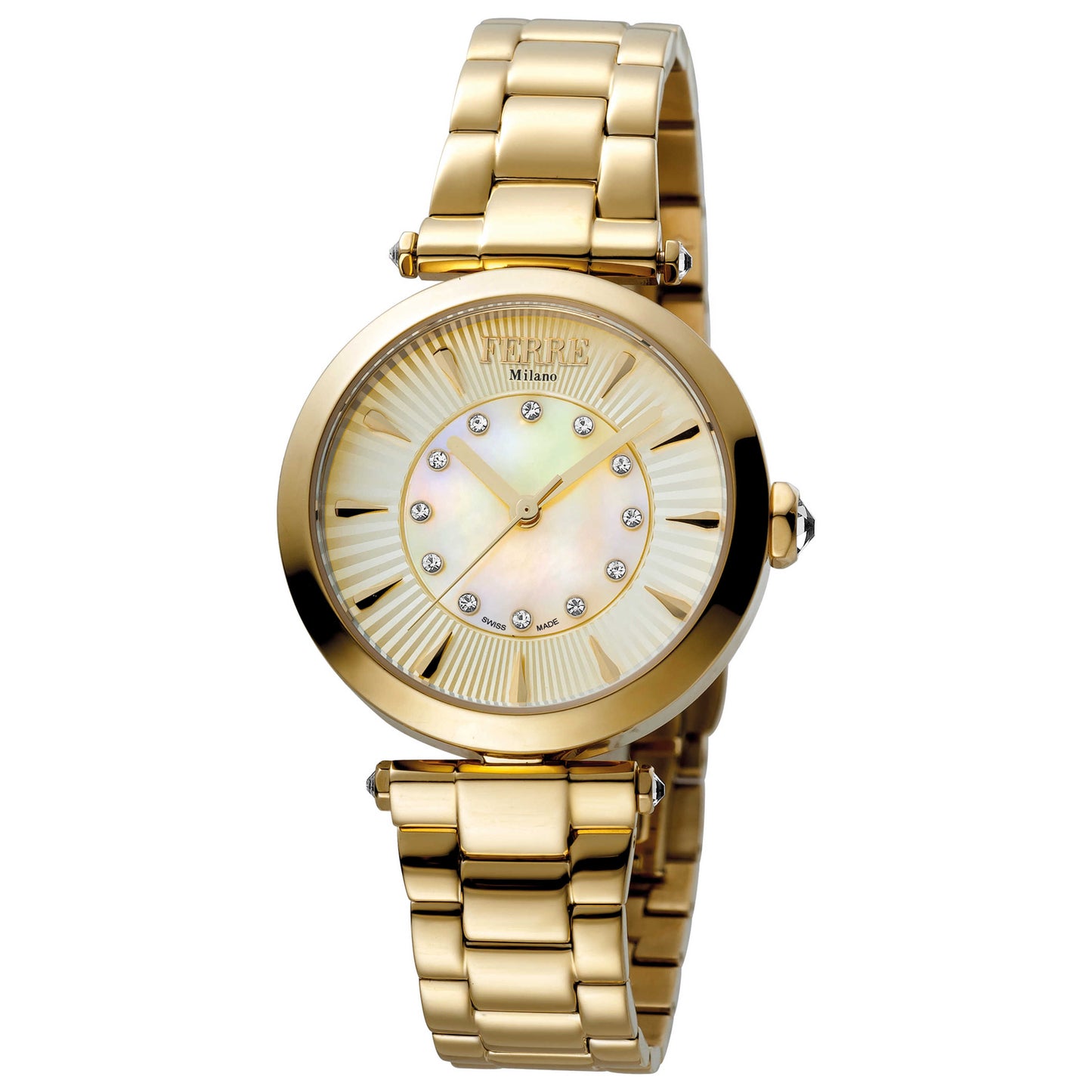 Front view of Ferre Milano Linea Rotondo Women's Quartz Watch FM1L075M0021