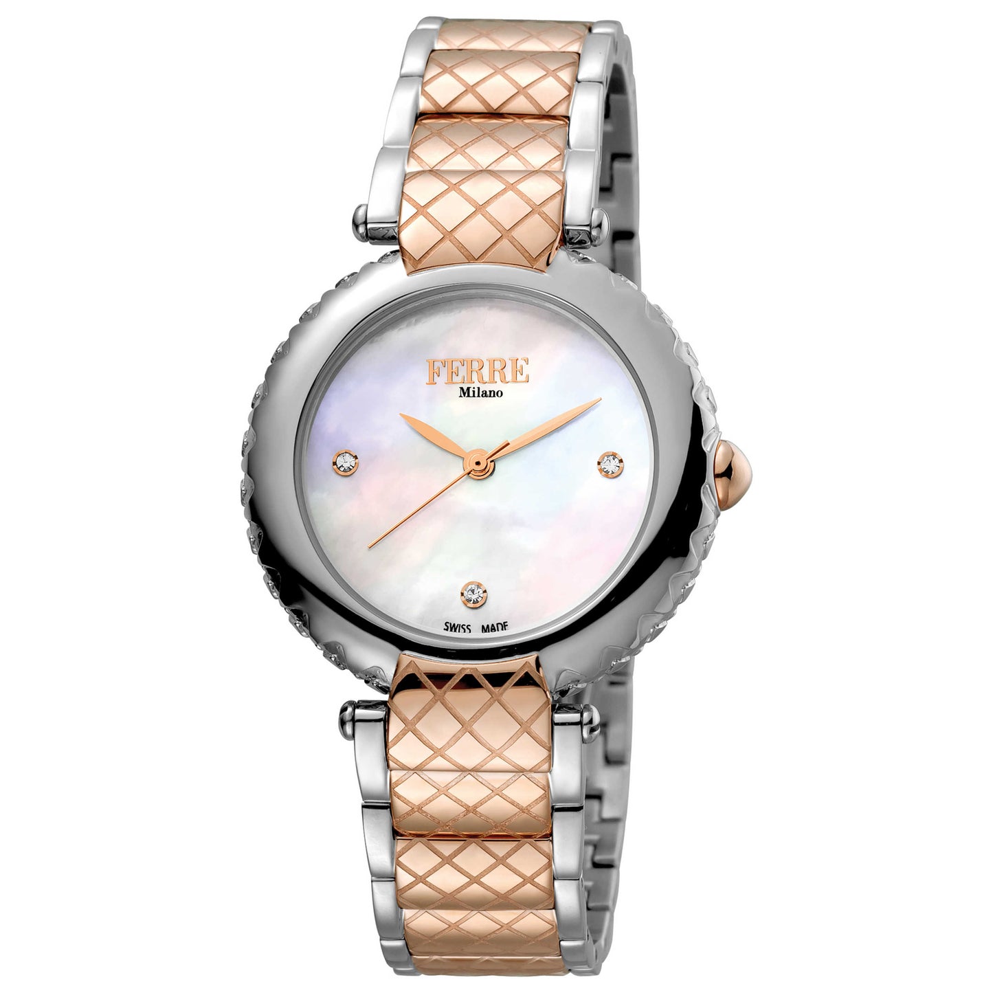 Front view of Ferre Milano Donna Elisa Women's Quartz Watch FM1L099M0091