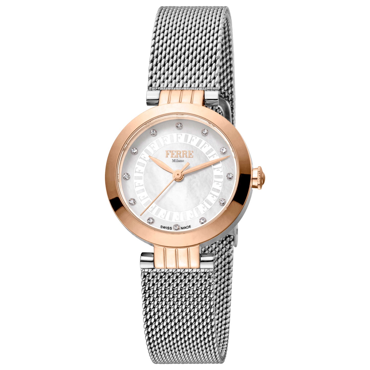 Front view of Ferre Milano Fashion Women's Quartz Watch FM1L166M0061