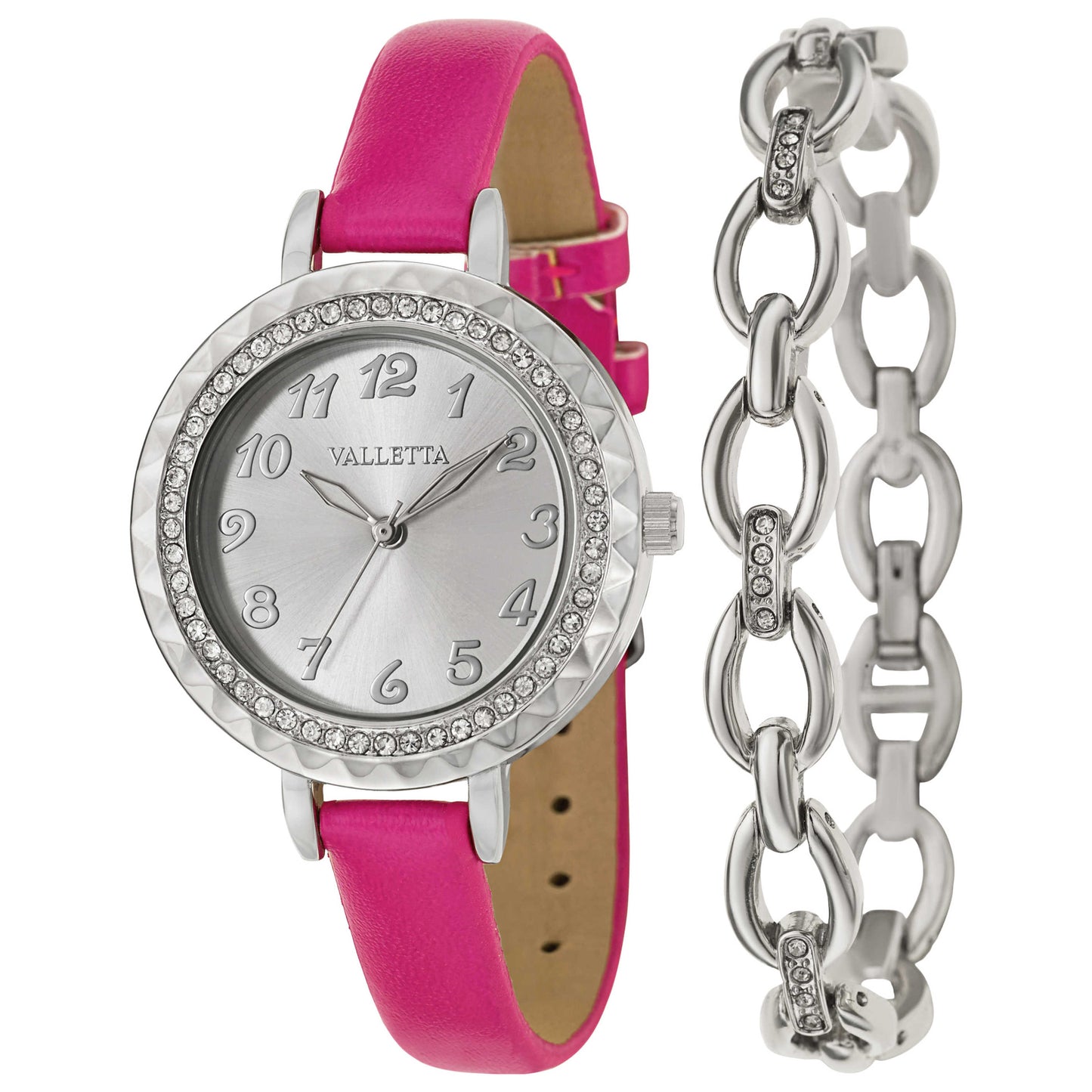 Front view of Valletta Crystal Women's Japanese Quartz (Battery-Powered) Watch FMDCT457A