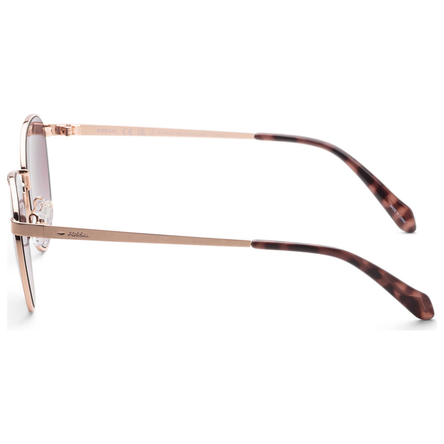 Left view of Fossil Women's Sunglasses FOS2129-G-S-AU2-52